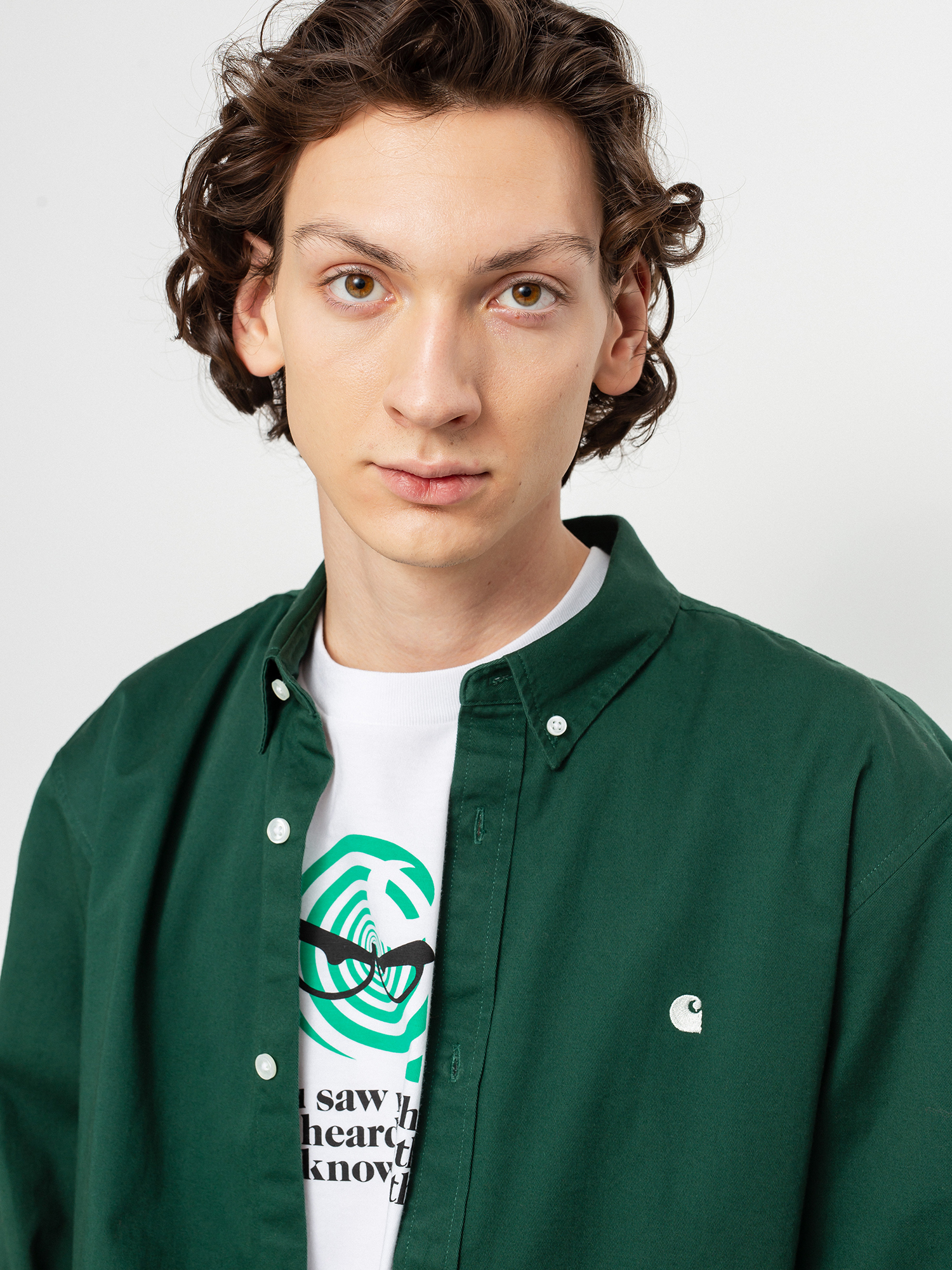 Koszula Carhartt WIP Madison (treehouse/wax)