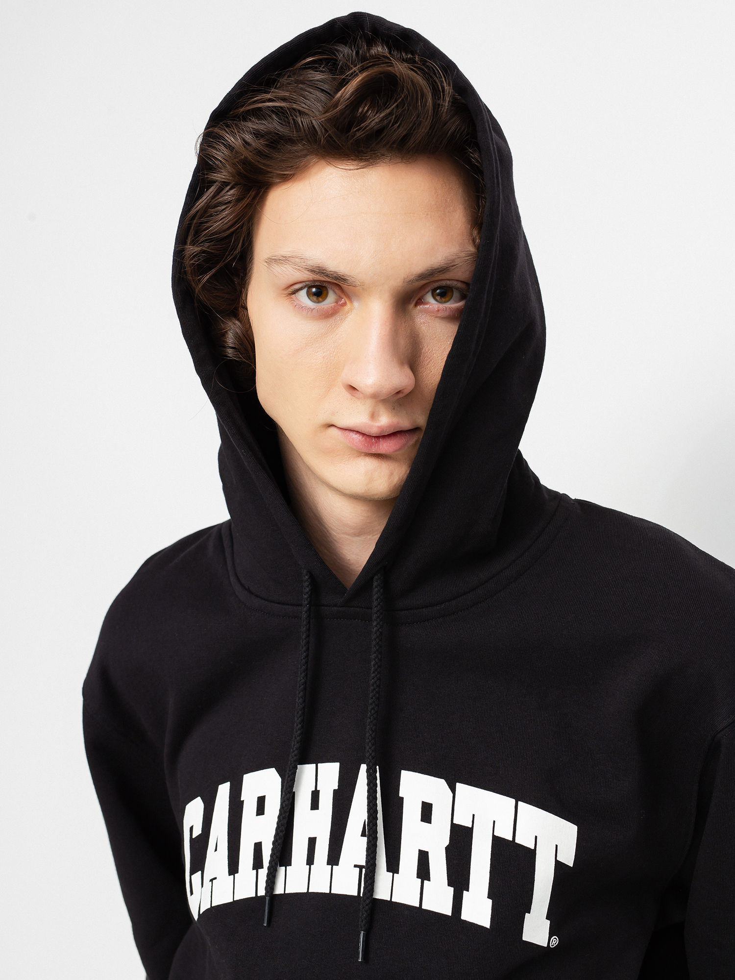 Bluza z kapturem Carhartt WIP University HD (black/white)