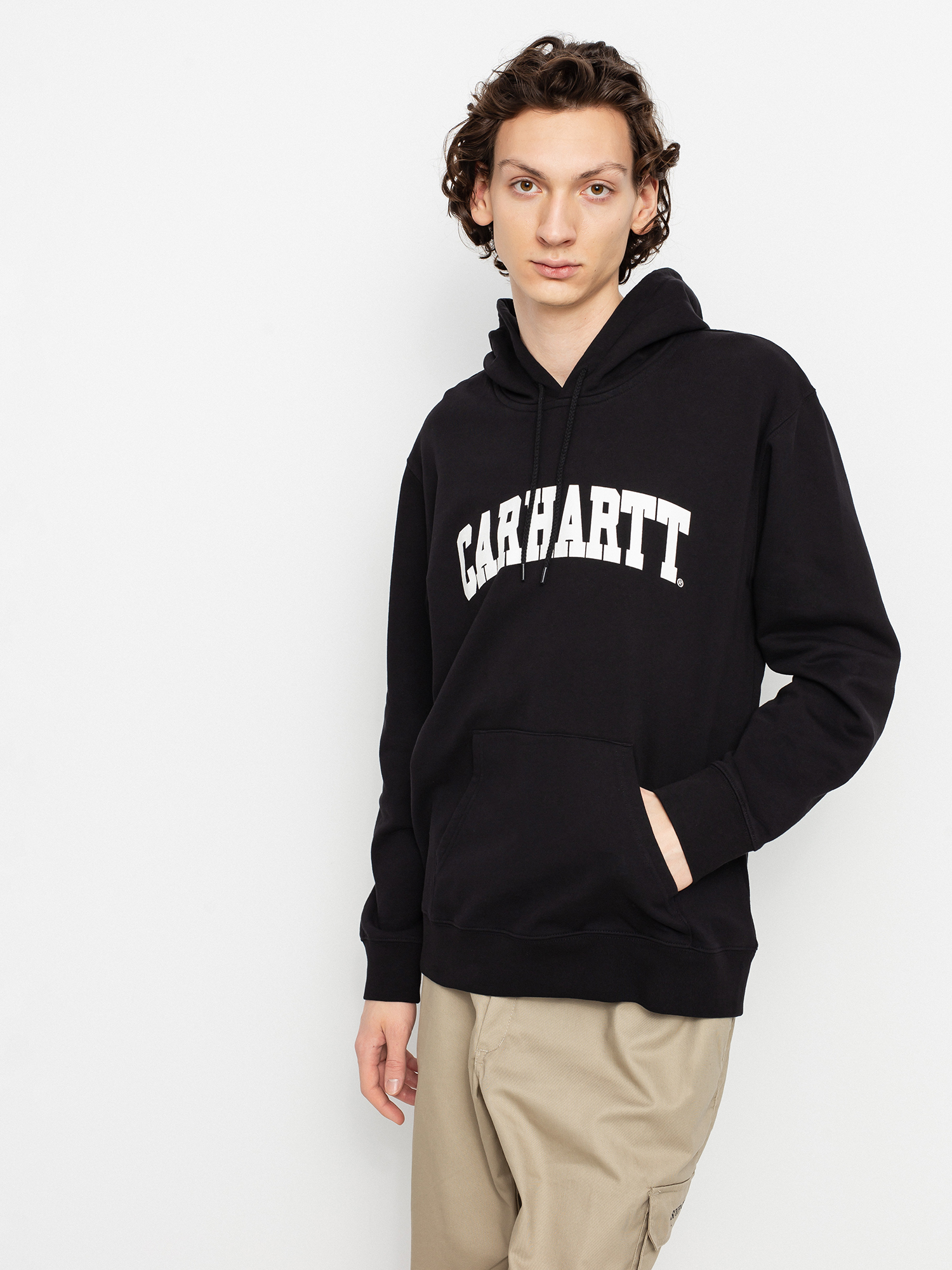 Bluza z kapturem Carhartt WIP University HD (black/white)