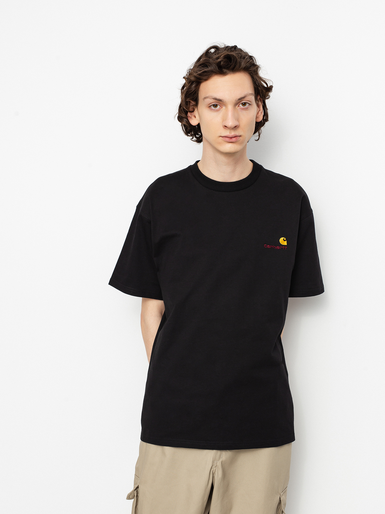 T-shirt Carhartt WIP American Script (black)