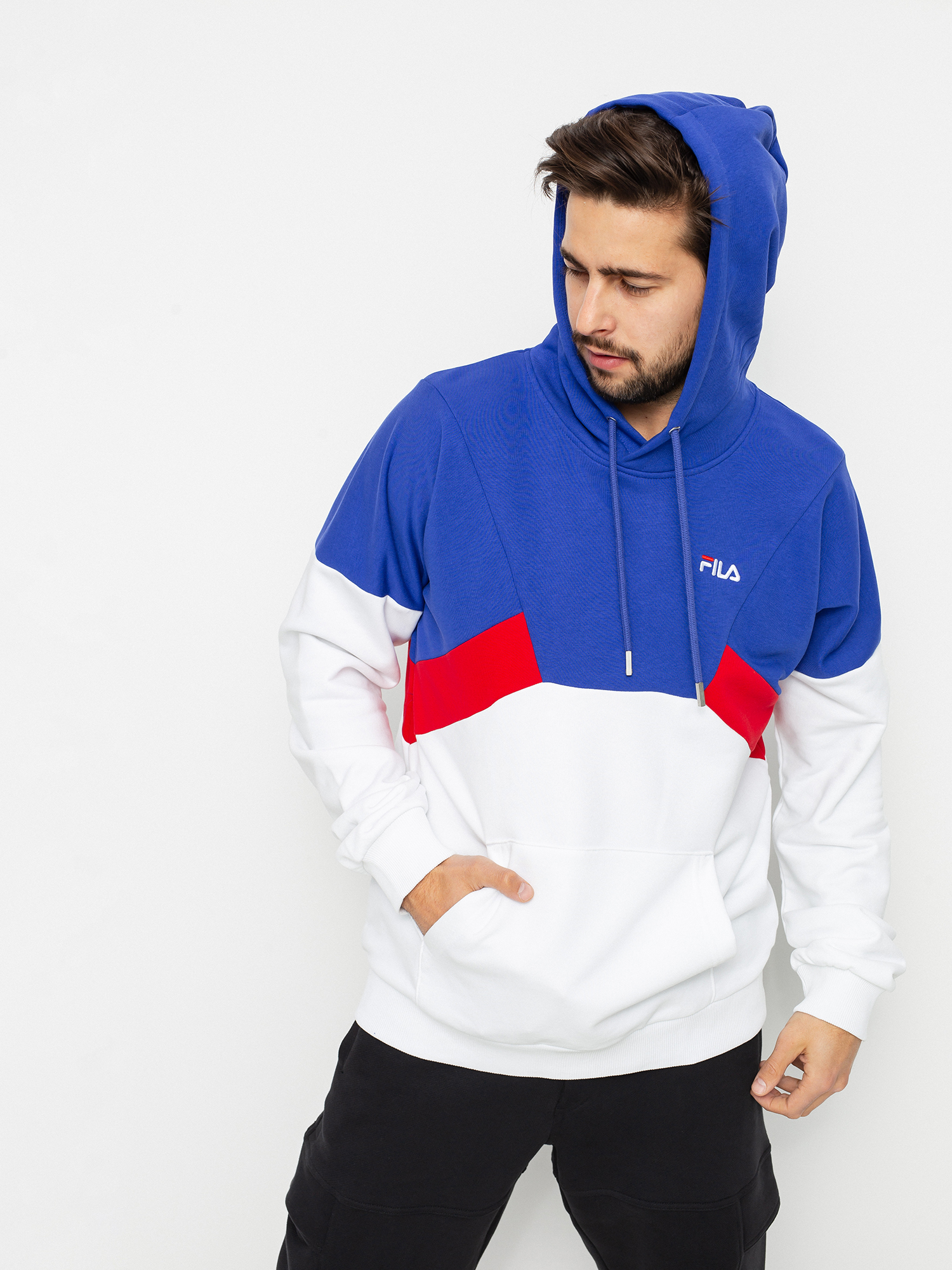 Bluza z kapturem Fila Alem HD (clematis blue)