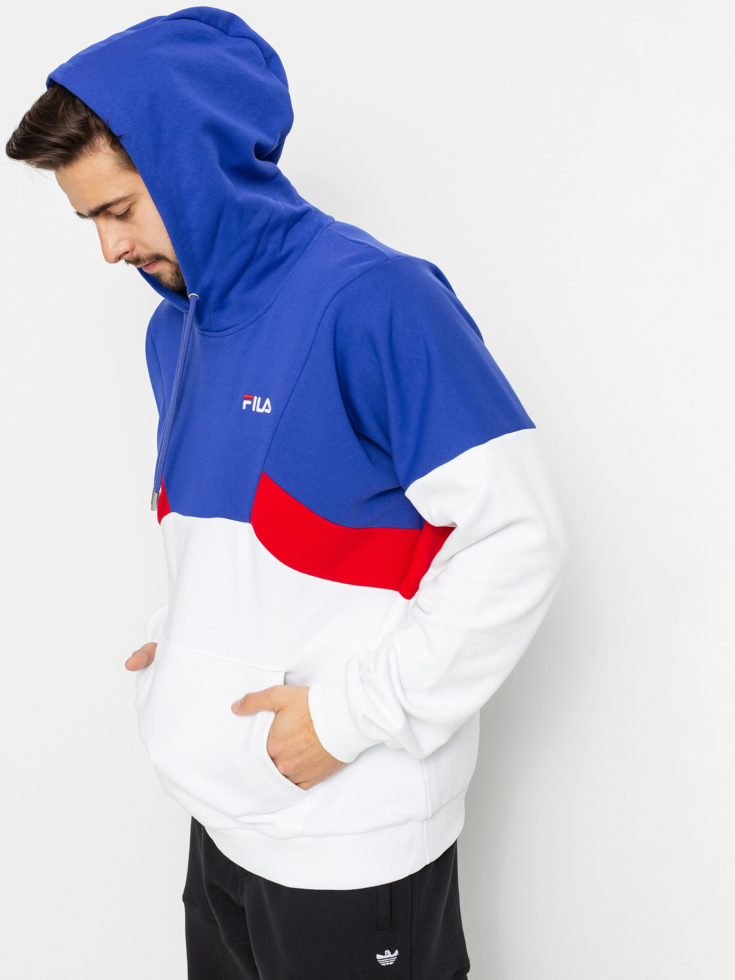 Bluza z kapturem Fila Alem HD (clematis blue)