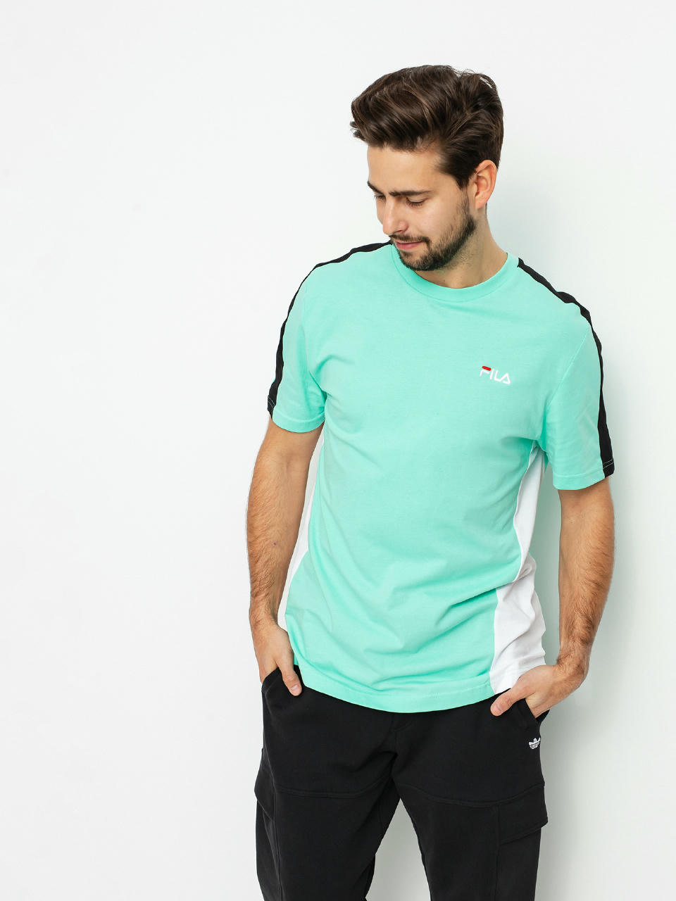 T-shirt Fila Altan (biscay green/bright white/black)