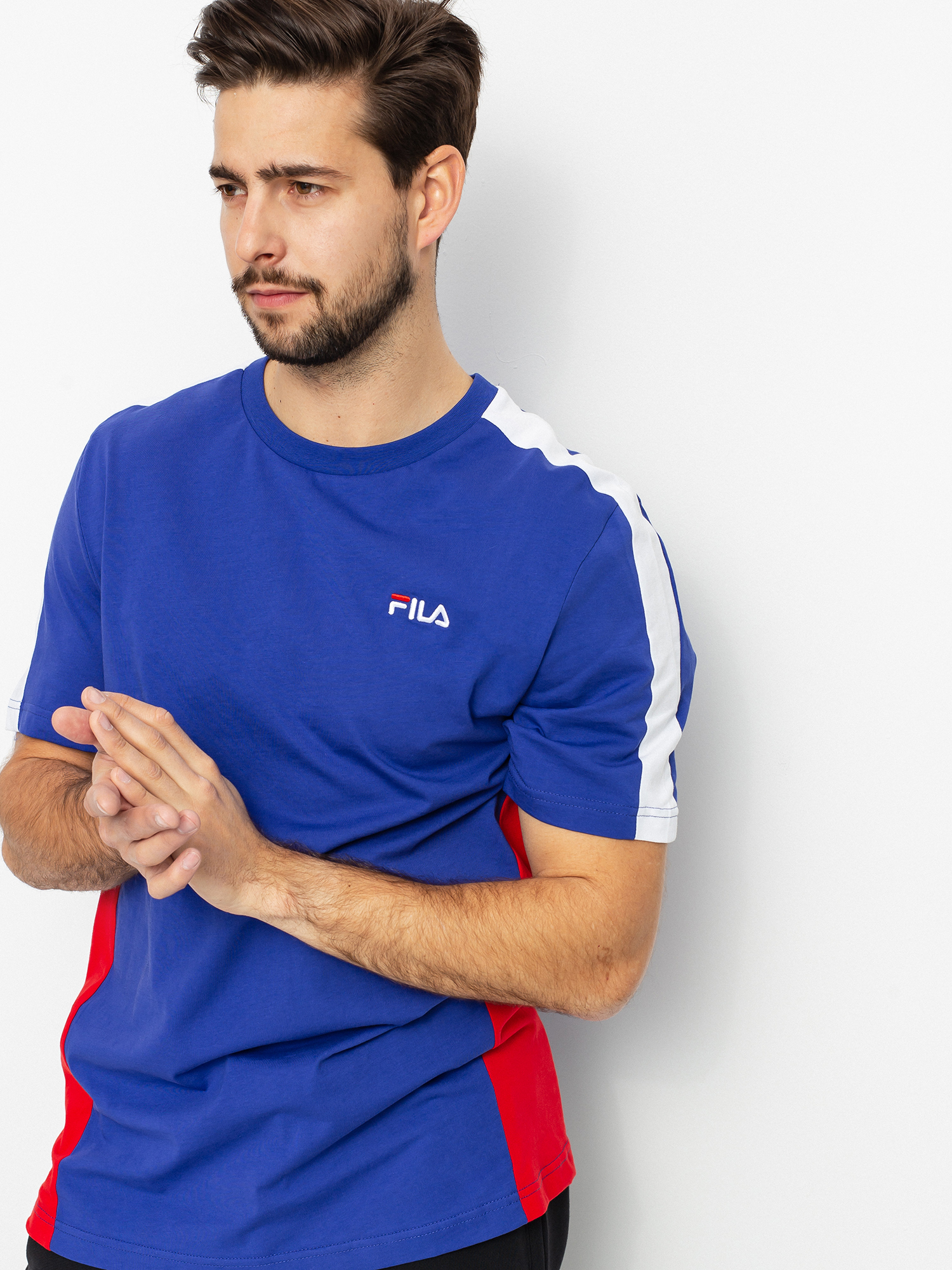 T-shirt Fila Altan (clematis/true red/bright white)