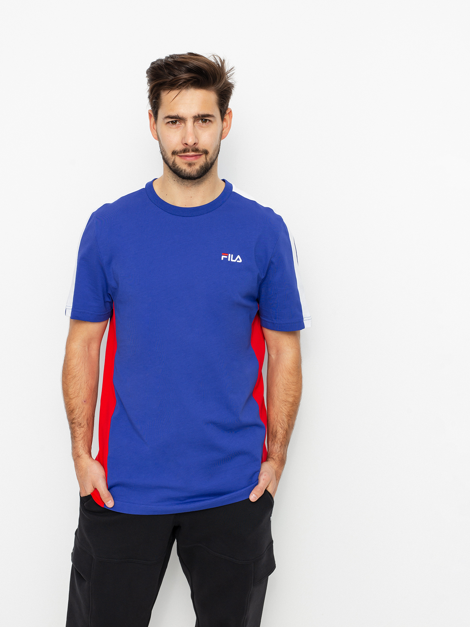 T-shirt Fila Altan (clematis/true red/bright white)