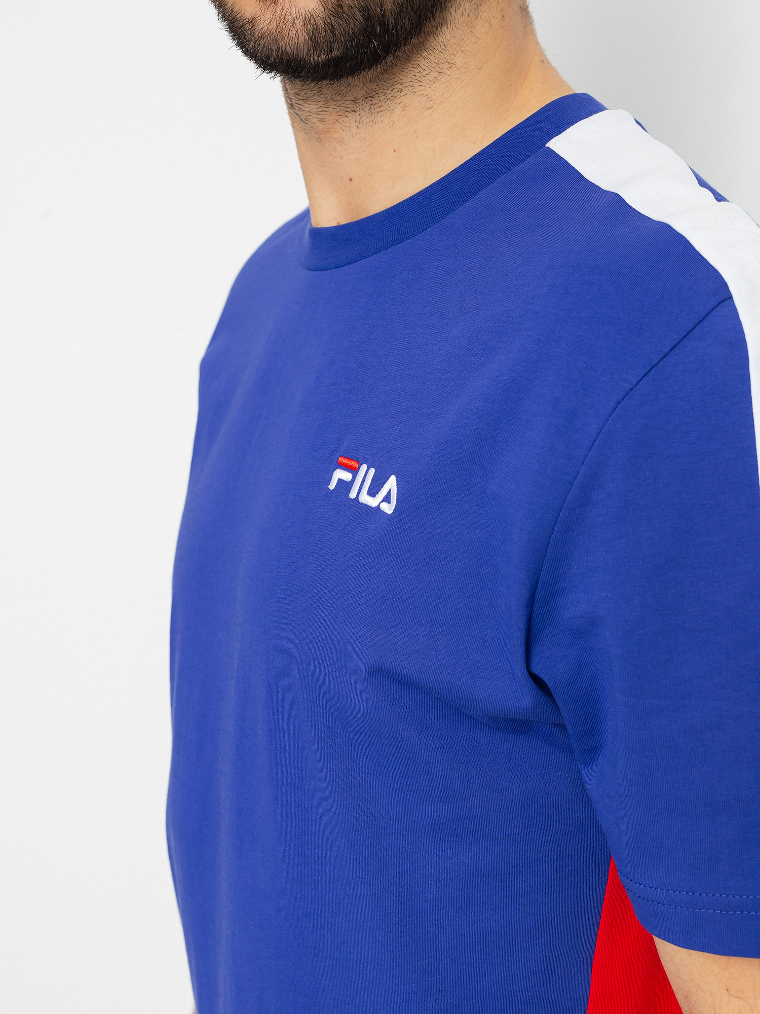 T-shirt Fila Altan (clematis/true red/bright white)