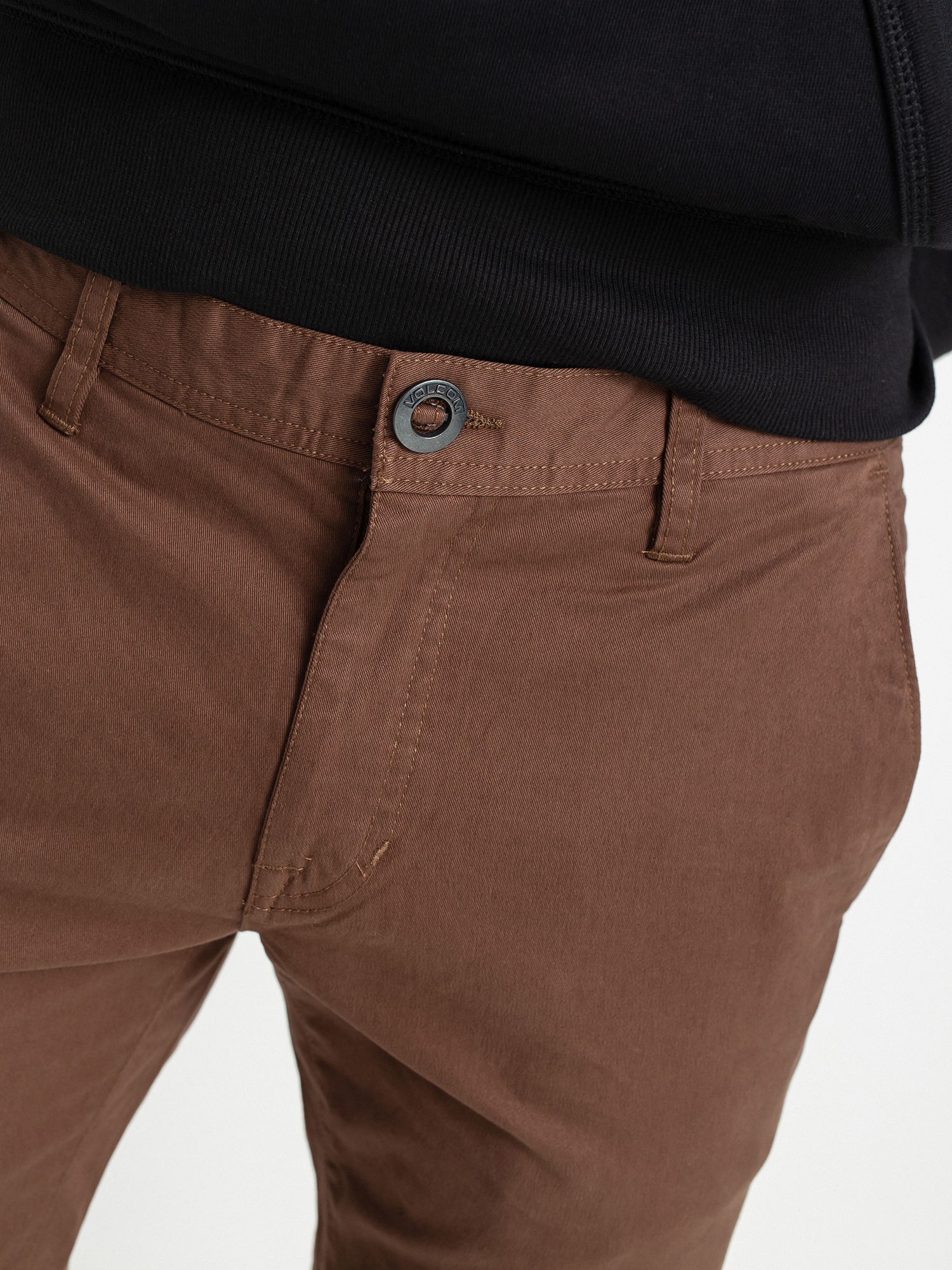 Spodnie Volcom Frickin Slim Chino (vintage brown)