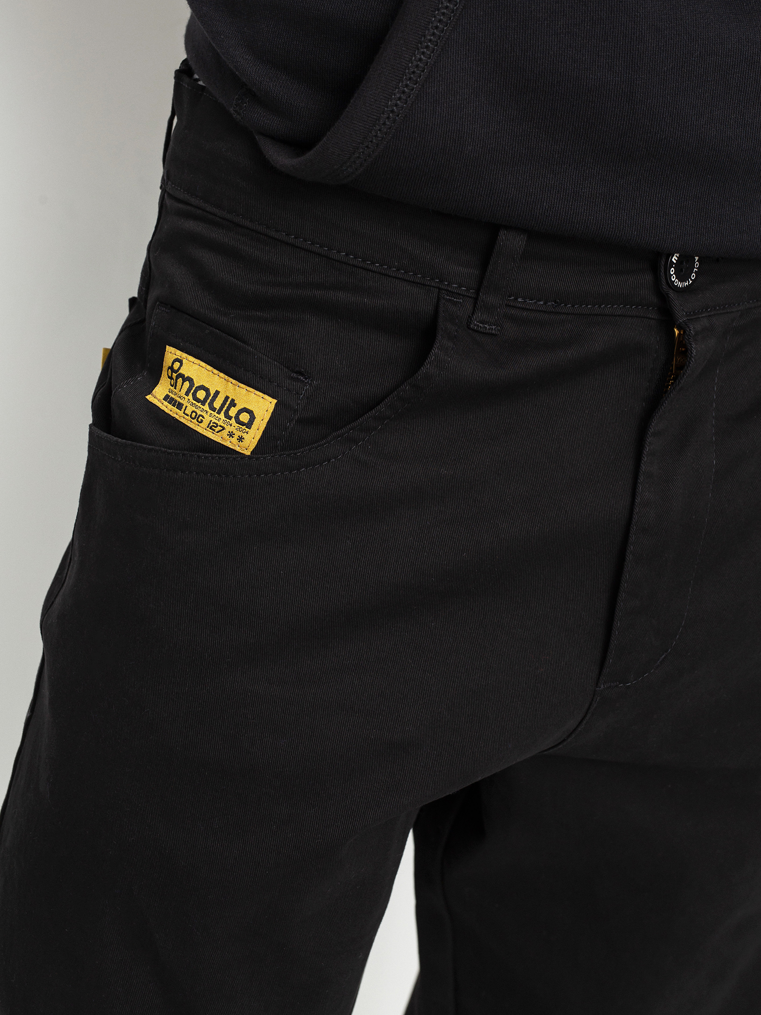 Spodnie Malita Chino Log Sl (black)