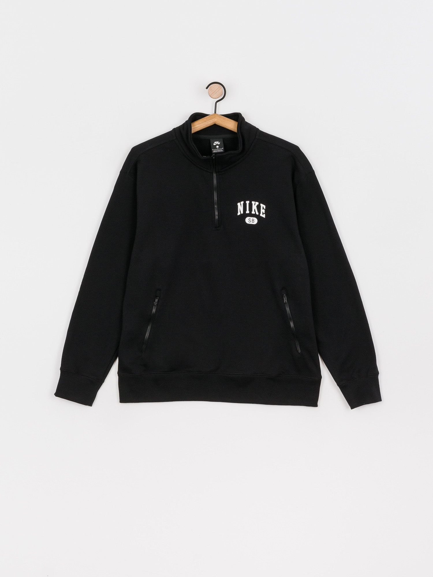 Bluza Nike SB Left Chest Zip (black/white)
