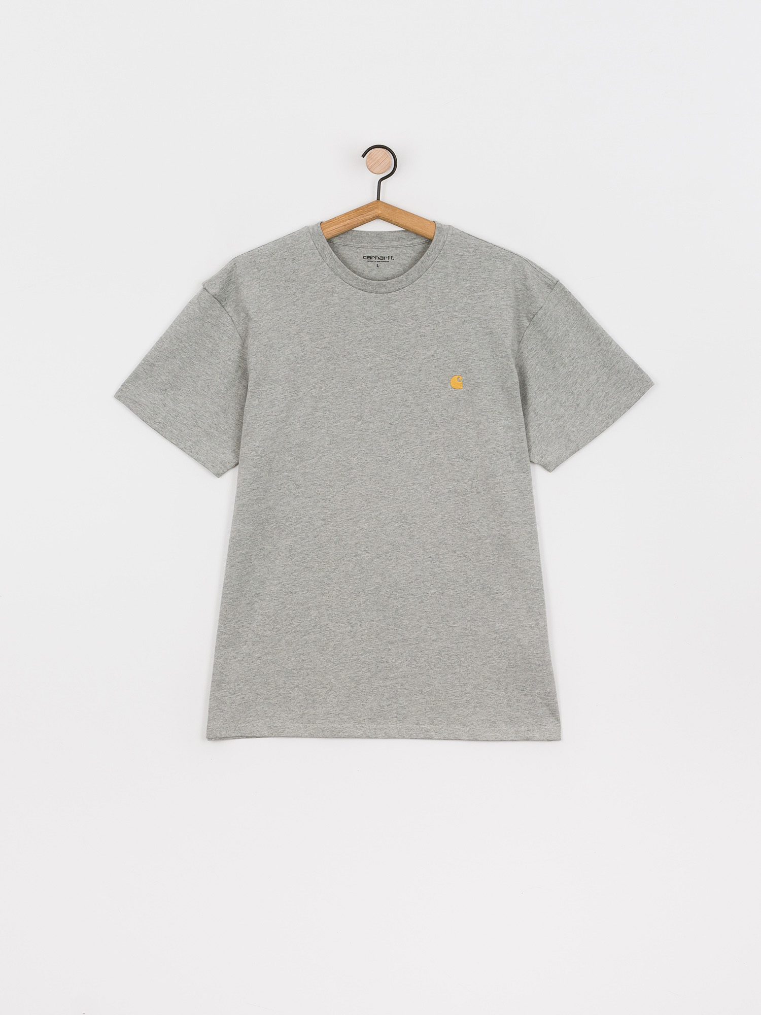 T-shirt Carhartt WIP Chase (grey heather/gold)