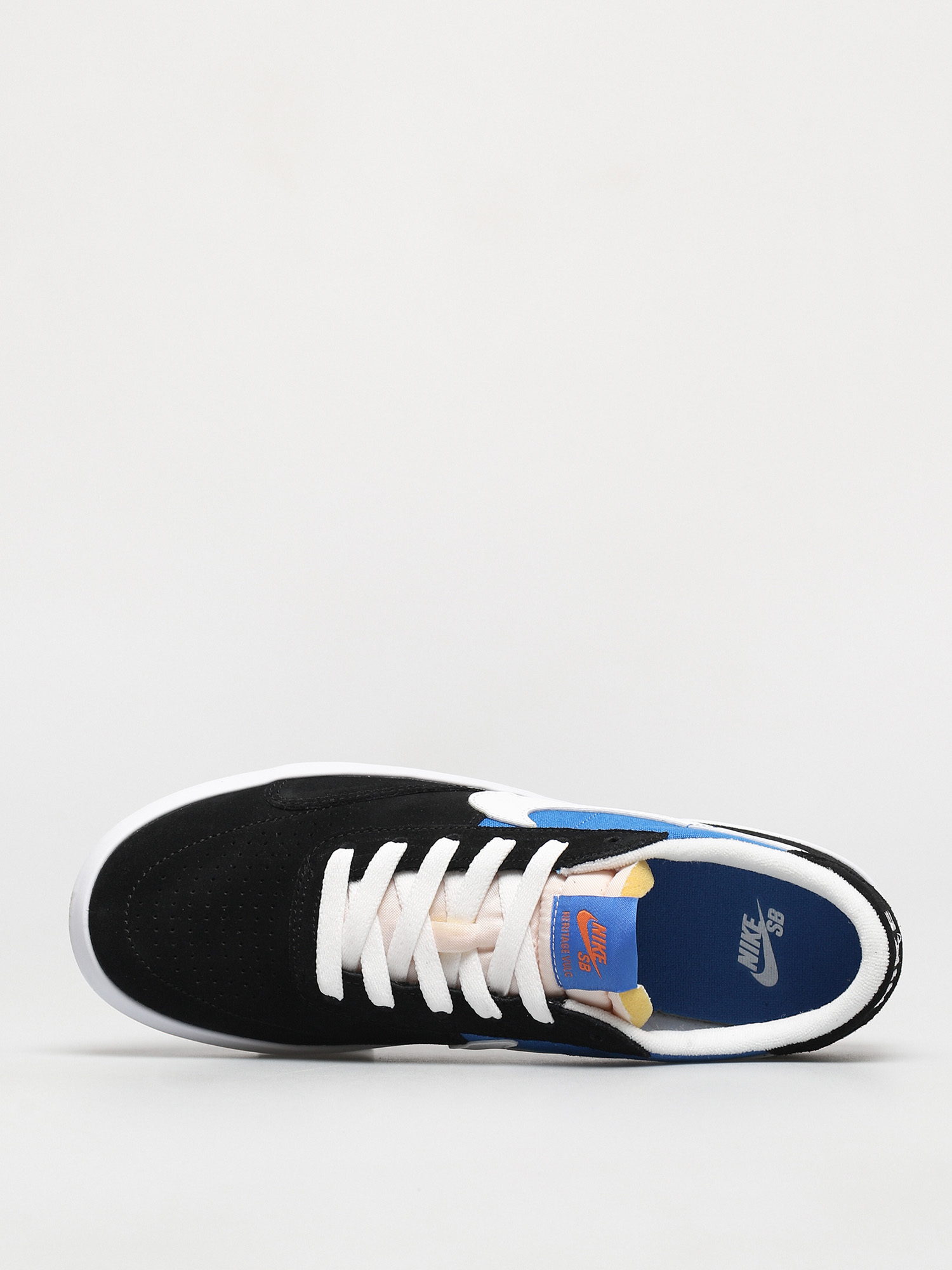 Buty Nike SB Heritage Vulc (black/white signal blue safety orange)