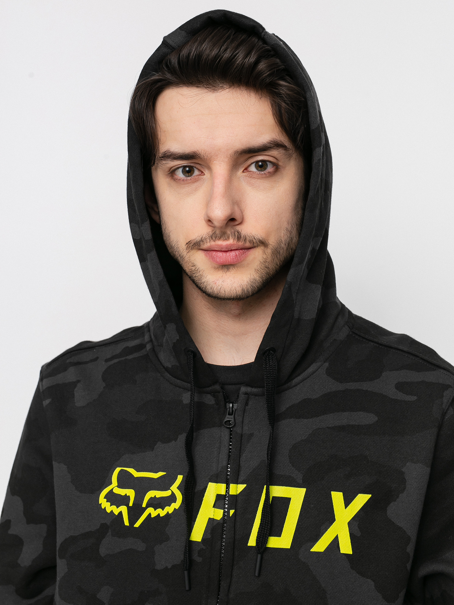 Bluza z kapturem Fox Apex Camo ZHD (blk cam)