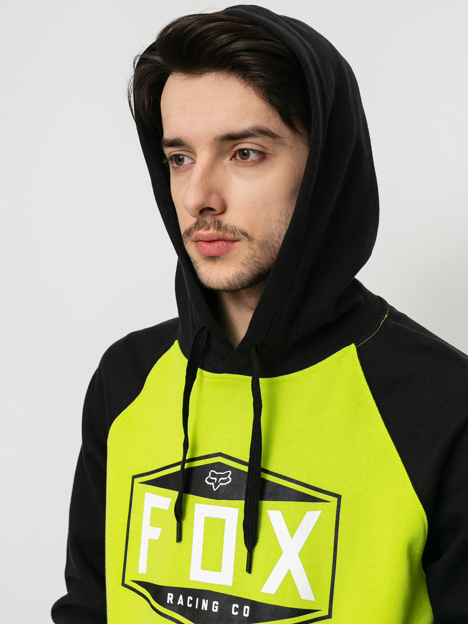 Bluza z kapturem Fox Emblem Raglan HD (flo ylw)