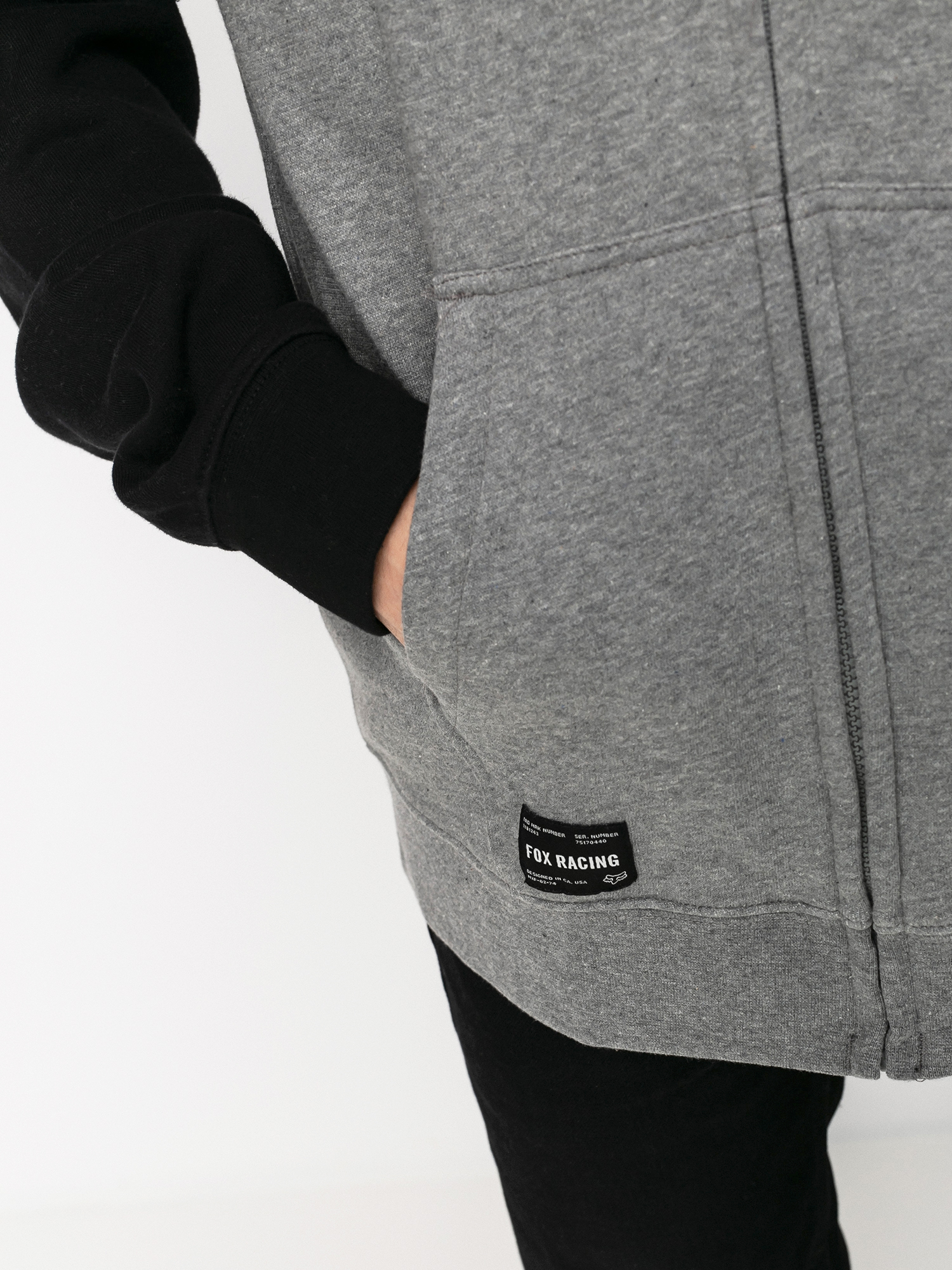 Bluza Fox Emblem Zip Raglan (htr graph)