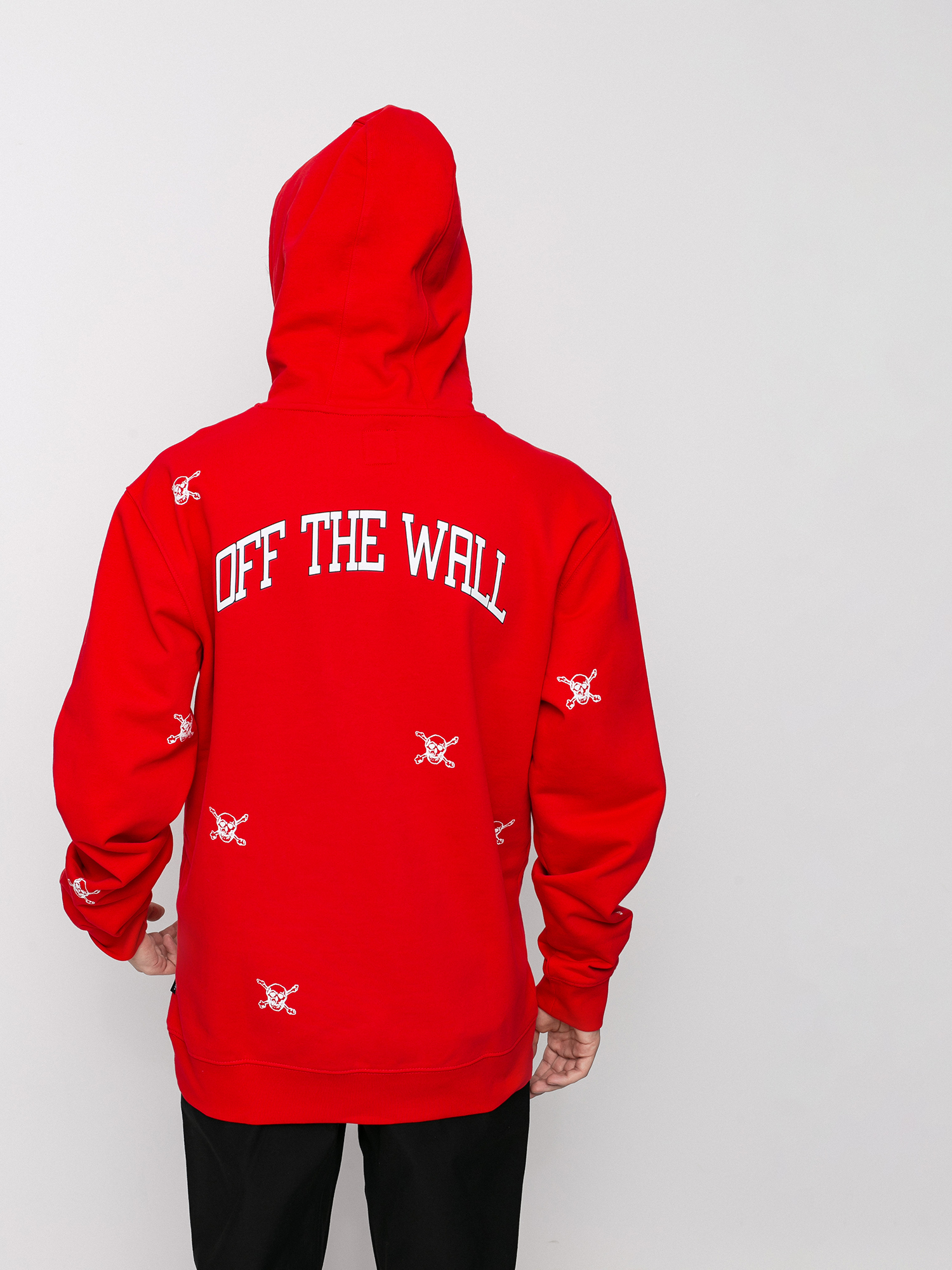 Bluza z kapturem Vans New Varsity HD (high risk red)