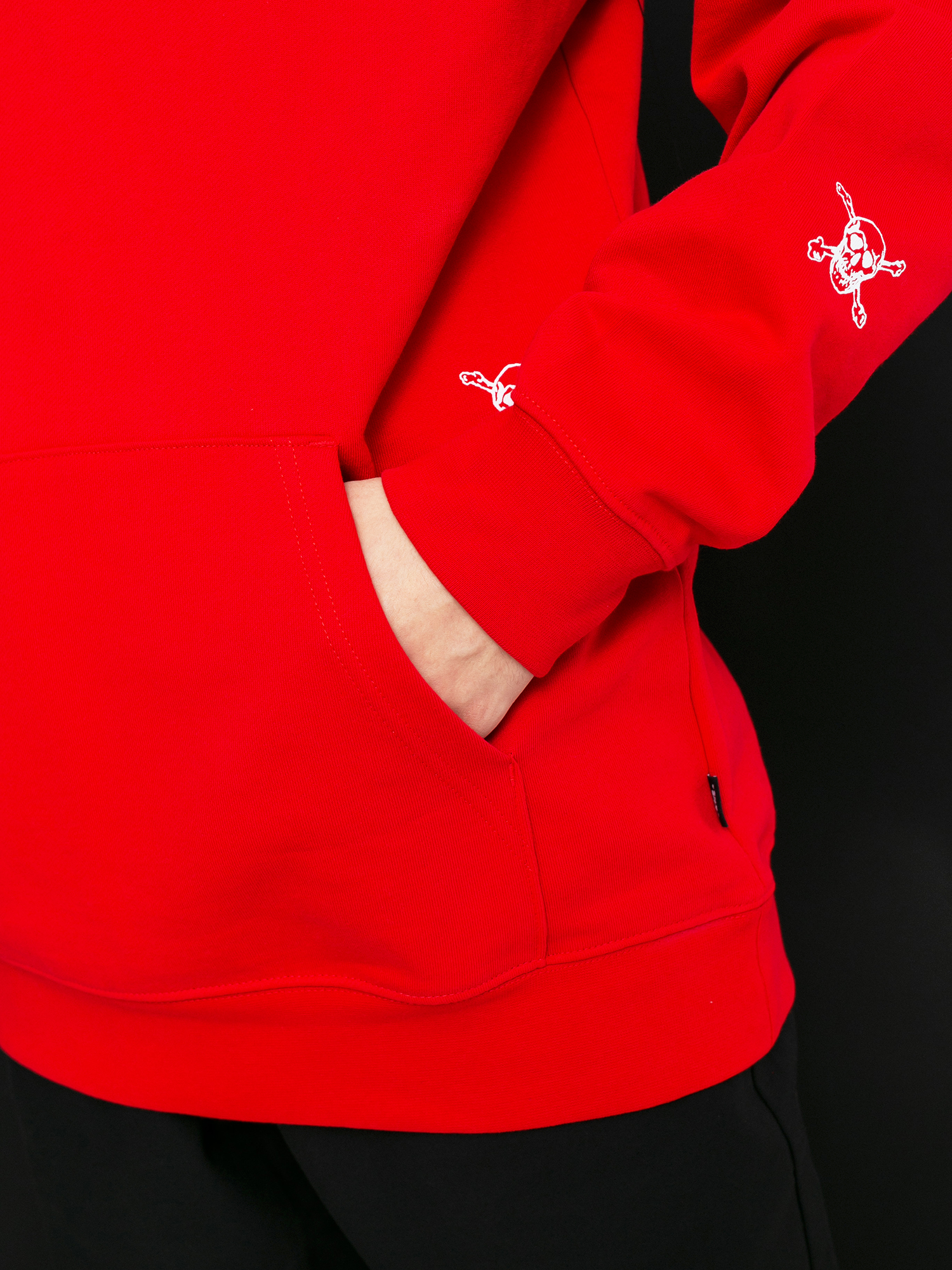 Bluza z kapturem Vans New Varsity HD (high risk red)