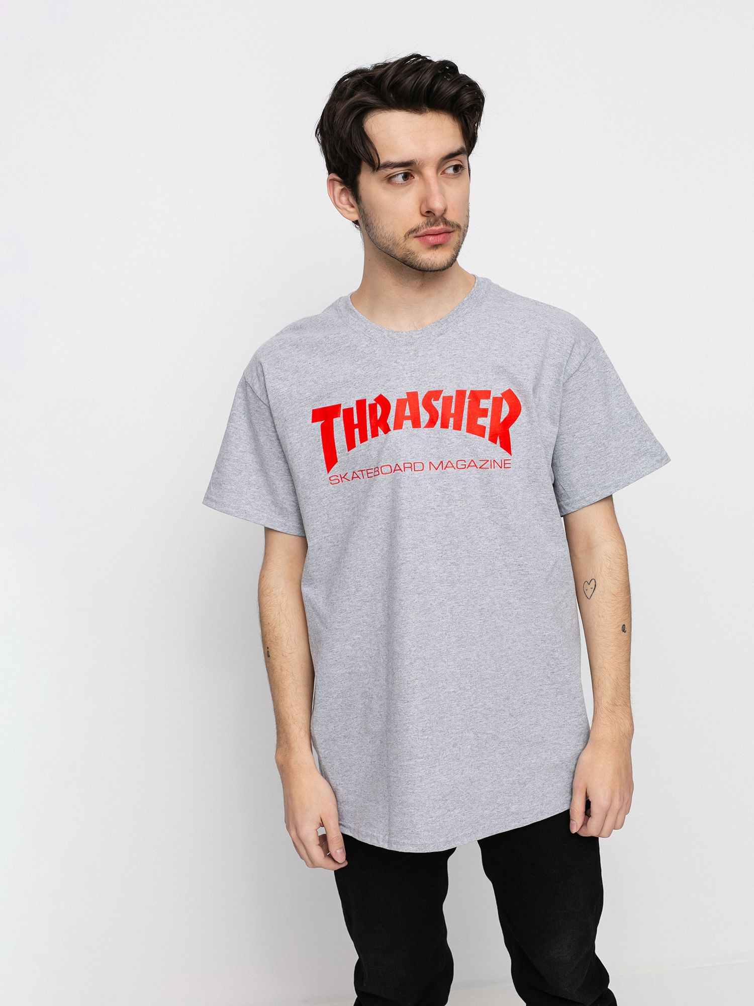 T-shirt Thrasher Skate Mag (grey/red)