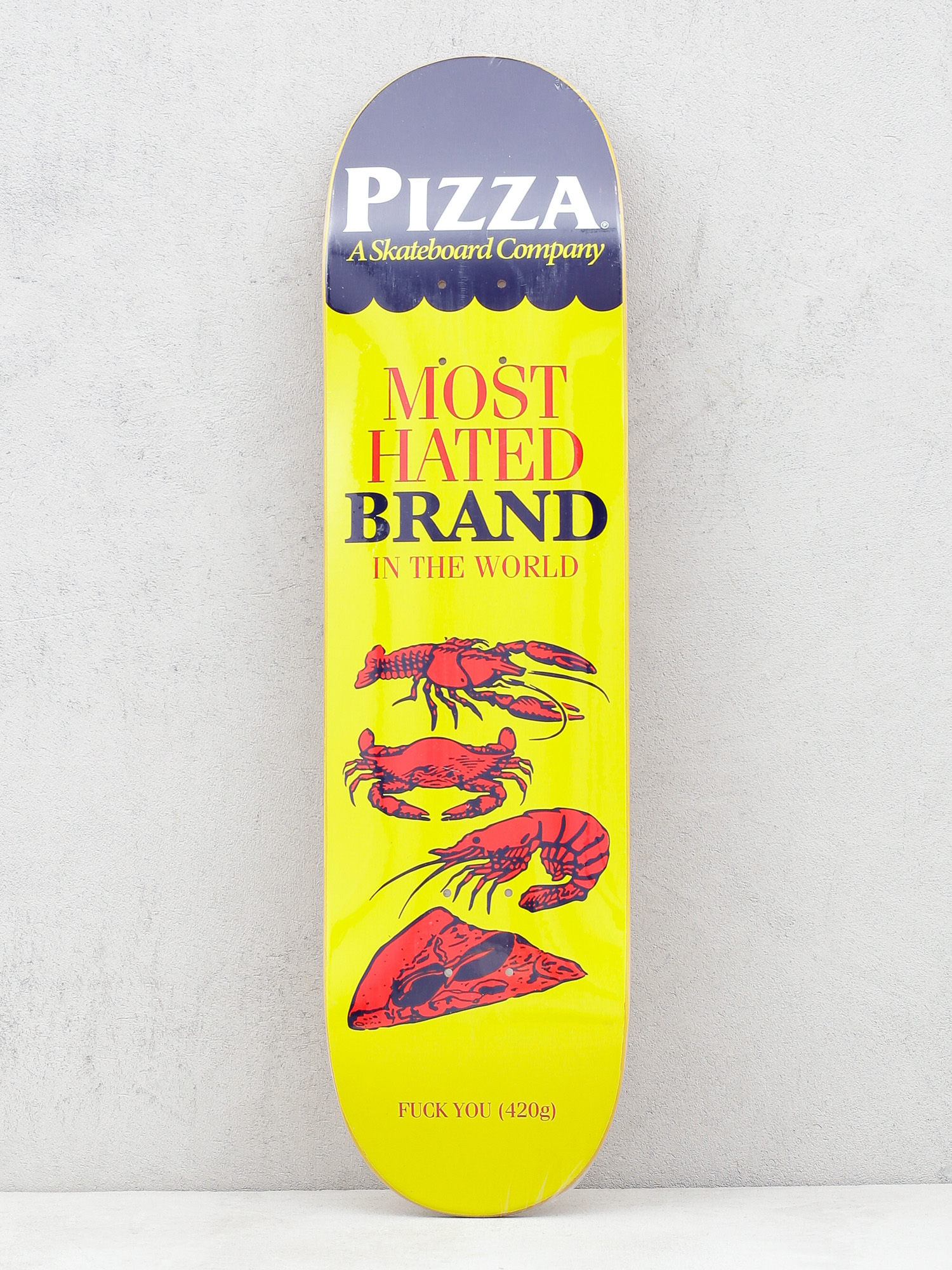 Deck Pizza Skateboards Most Hated (yellow/navy/red)
