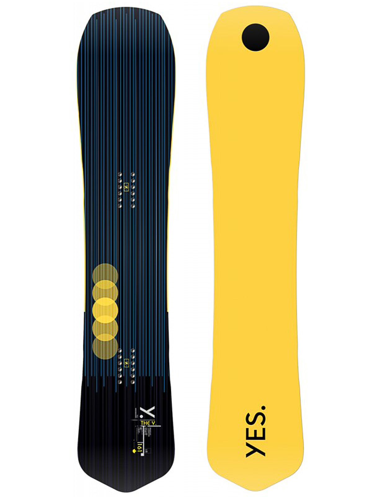 Męska Deska snowboardowa Yes The Y (yellow/black)