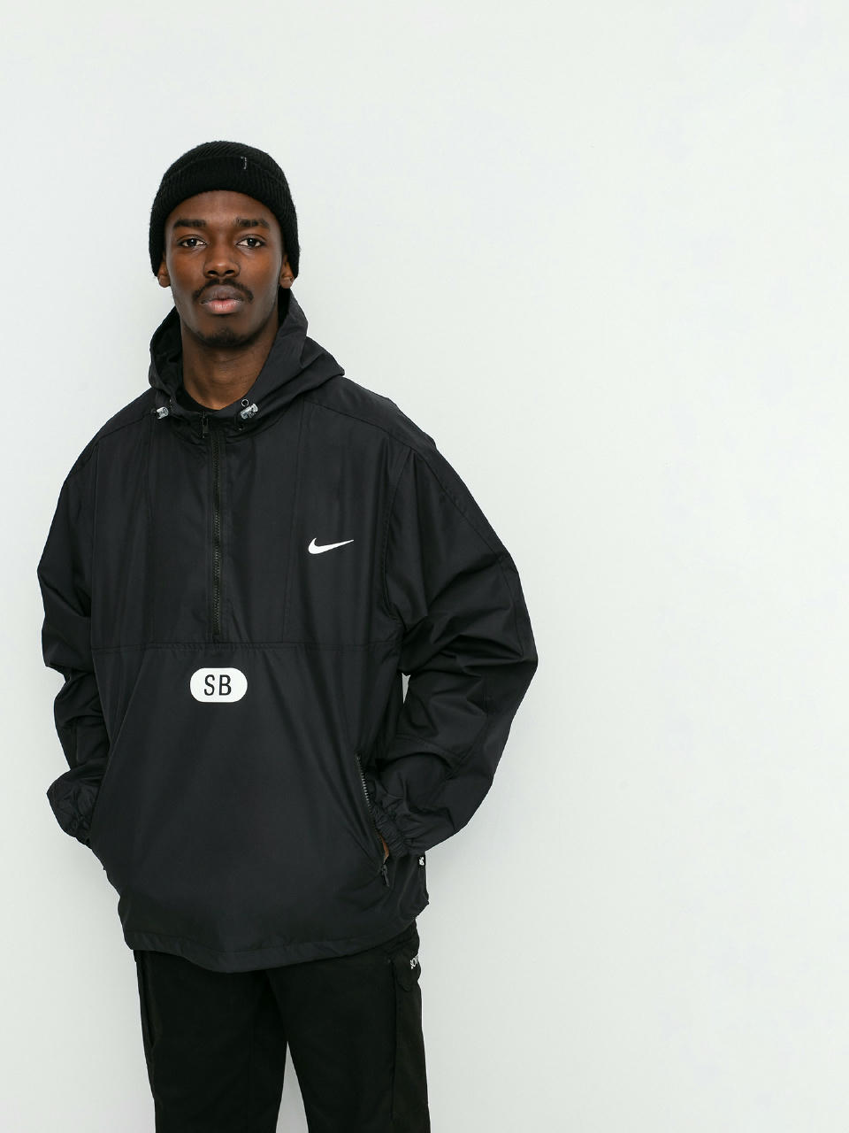 Kurtka Nike SB Half Zip (black/black/black/white)