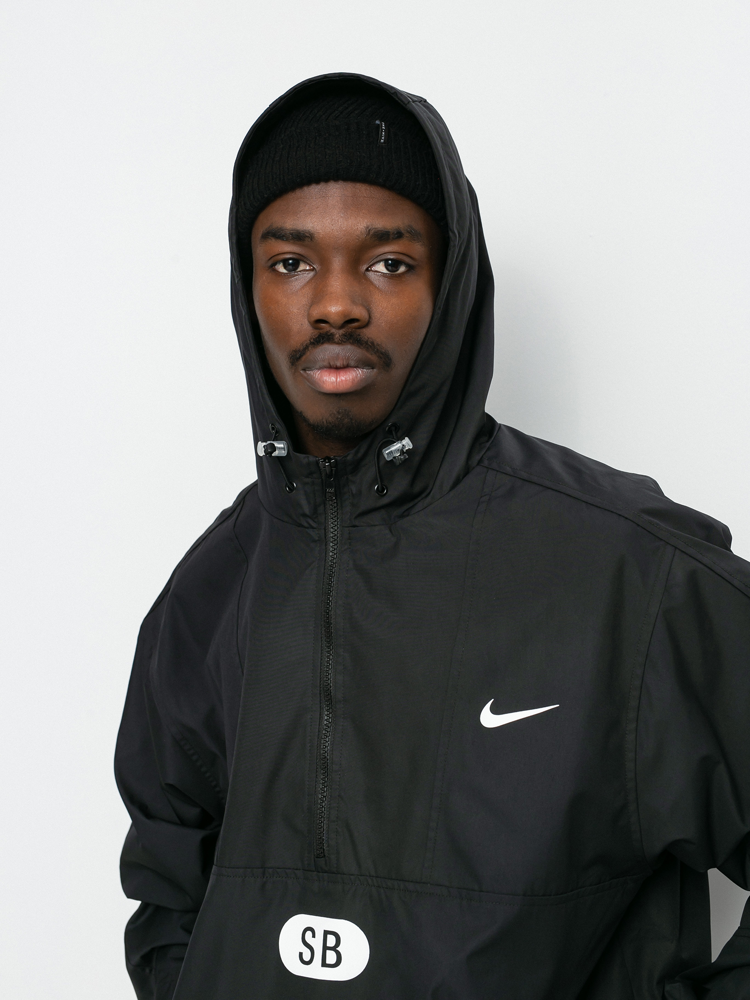 Kurtka Nike SB Half Zip (black/black/black/white)
