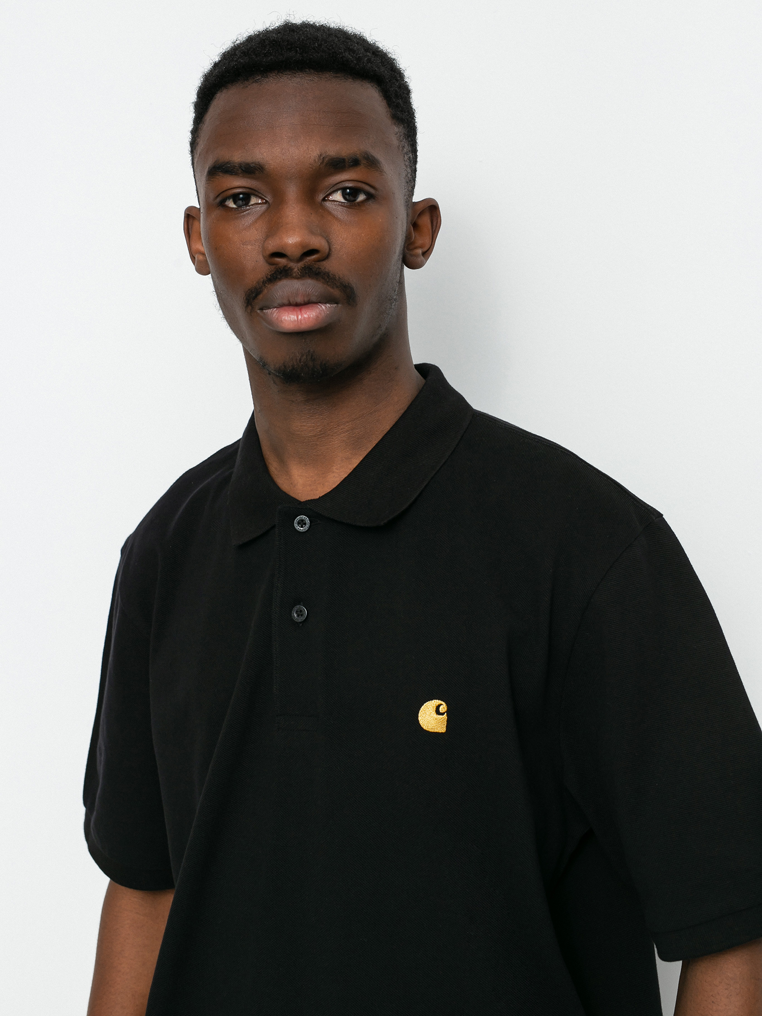 Polo Carhartt WIP Chase Pique (black/gold)