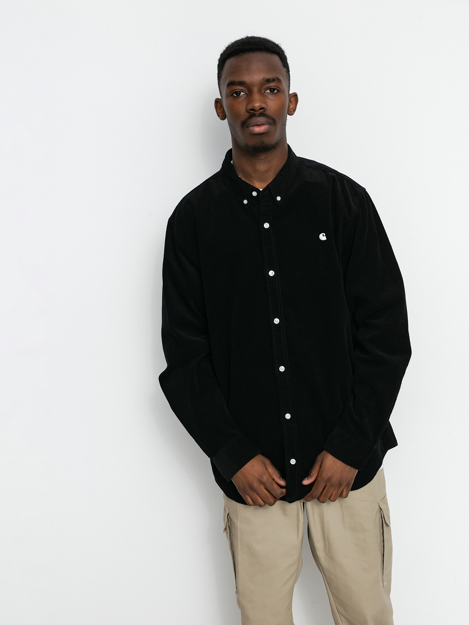 Koszula Carhartt WIP Madison Cord (black/wax)