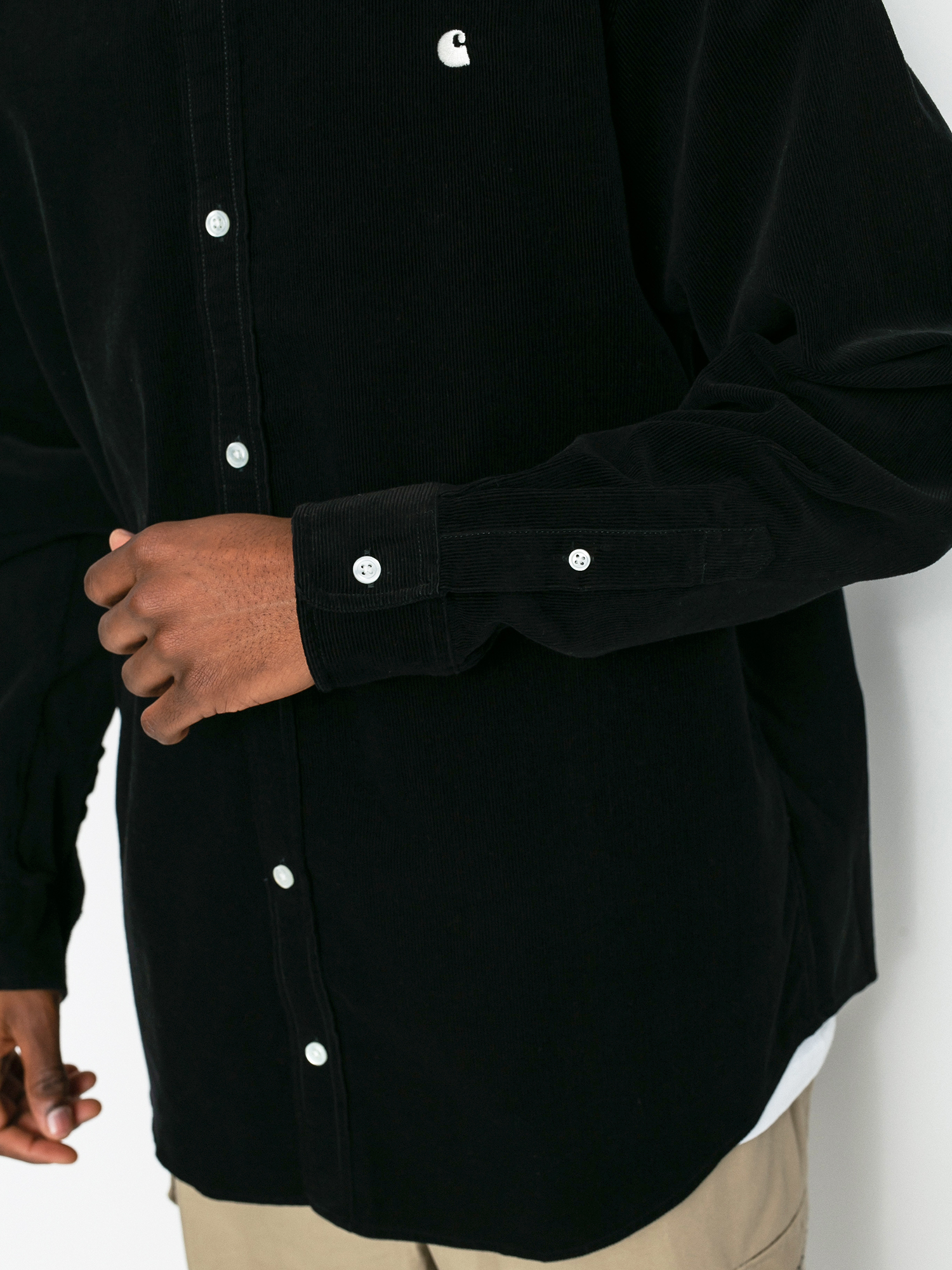 Koszula Carhartt WIP Madison Cord (black/wax)