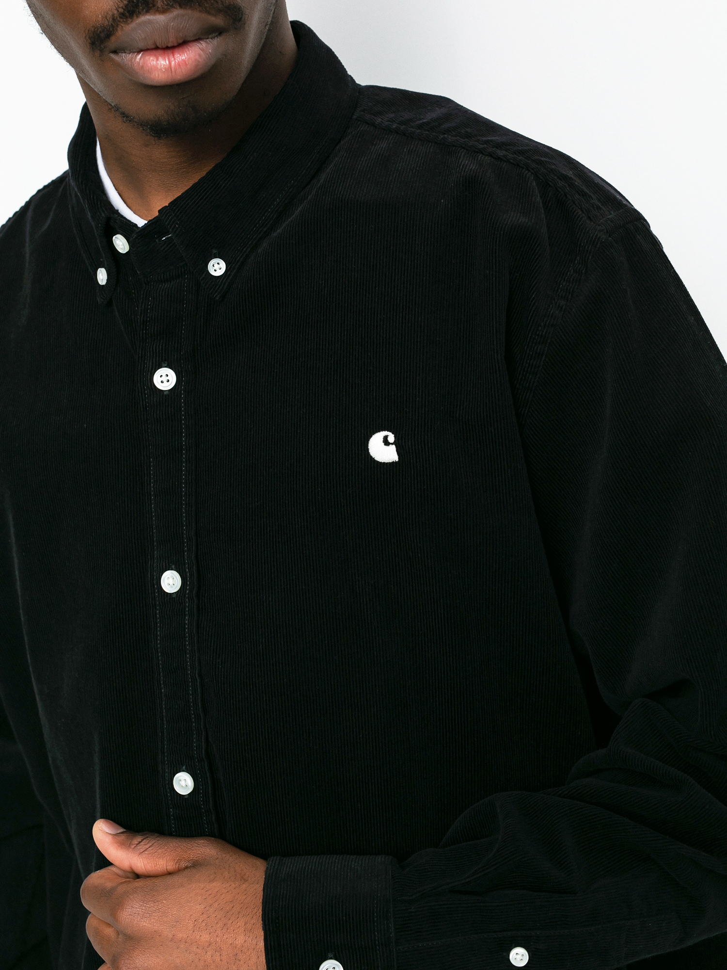 Koszula Carhartt WIP Madison Cord (black/wax)