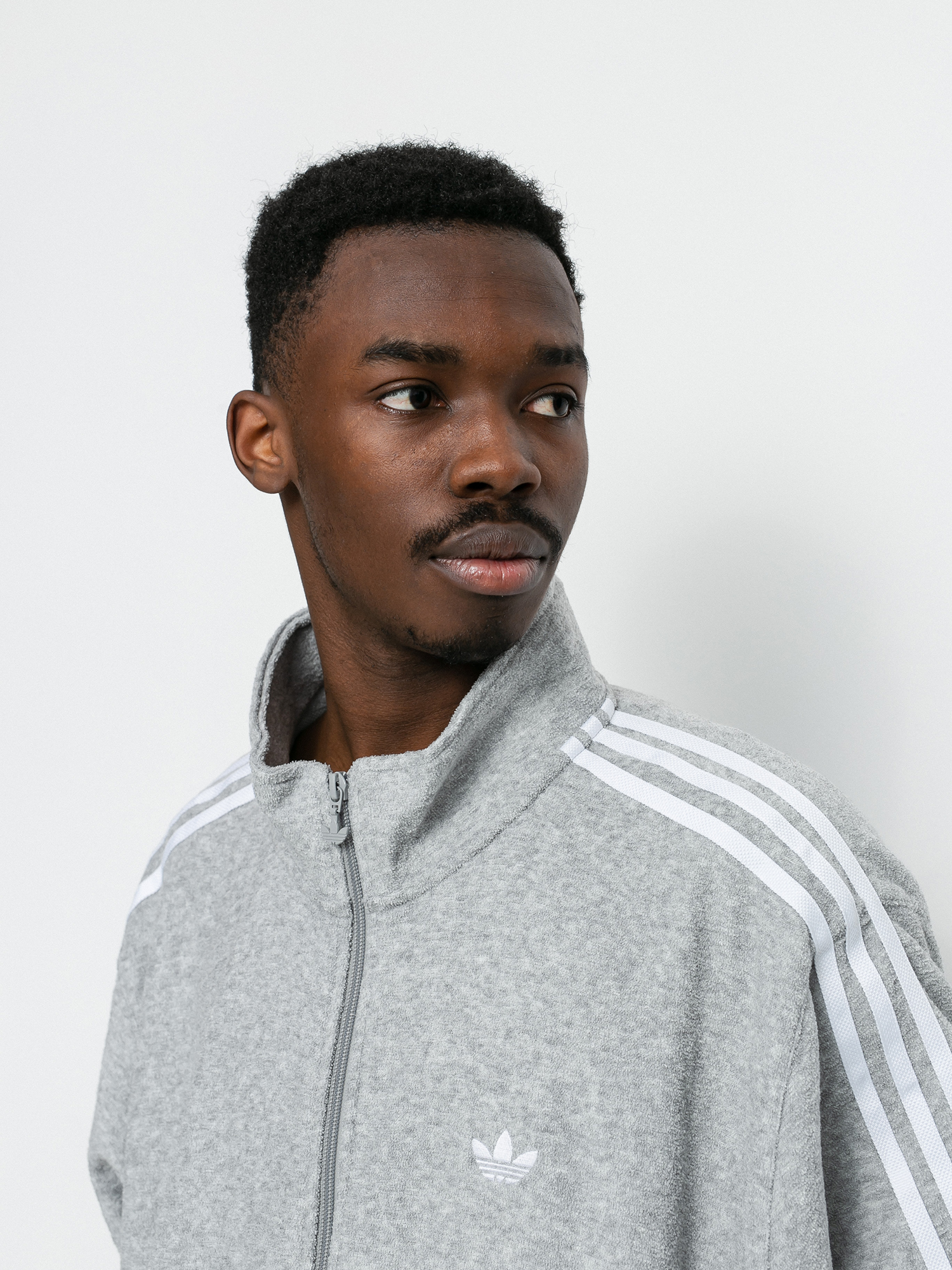 Bluza adidas Boucle Track (mgreyh/white)