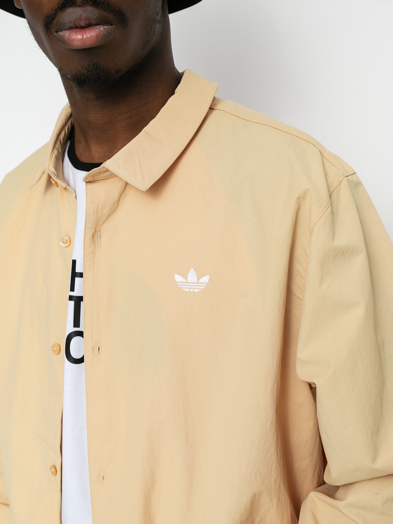 Kurtka adidas Coach (hazbei/white)