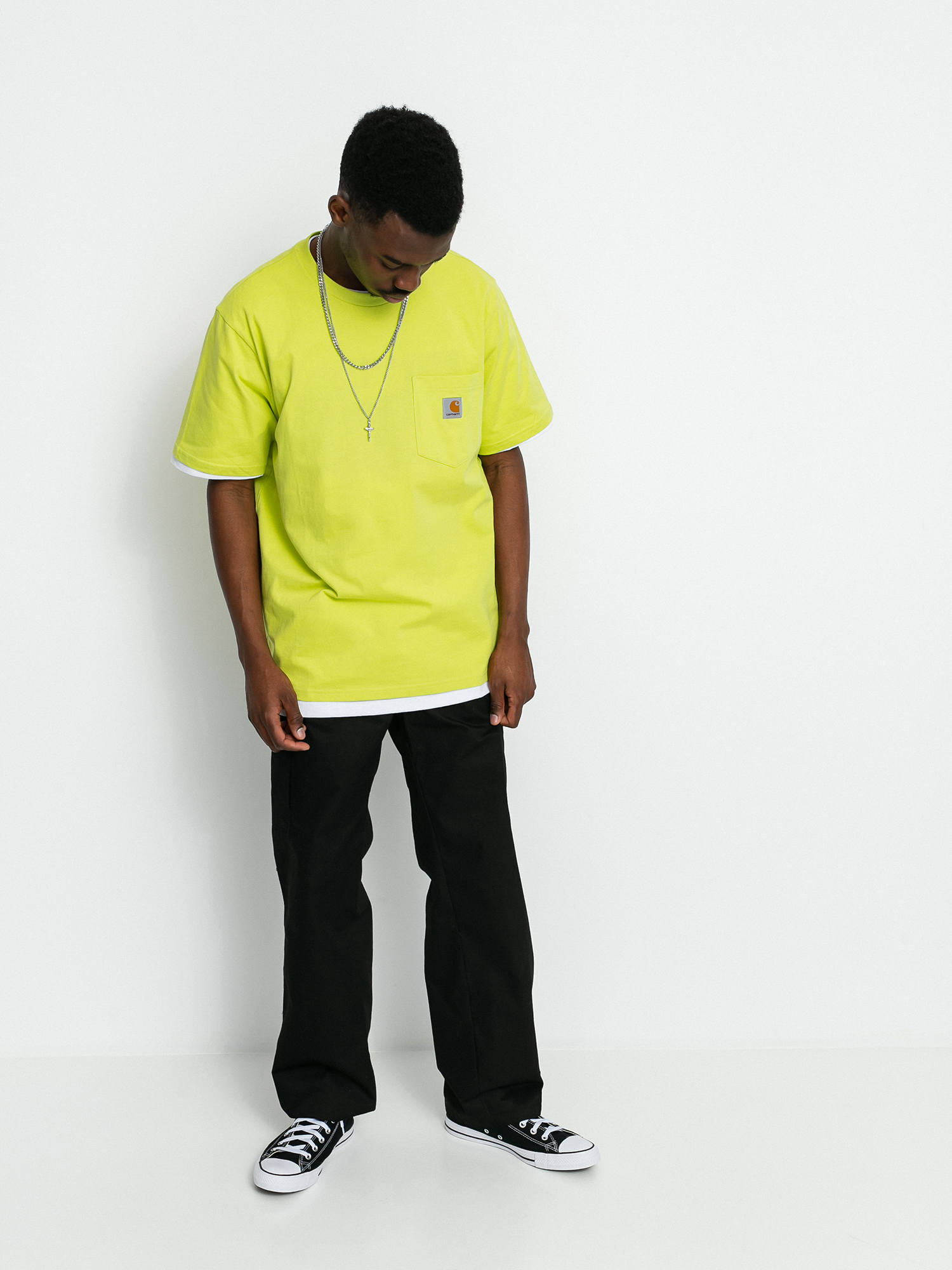T-shirt Carhartt WIP Pocket (limeade)