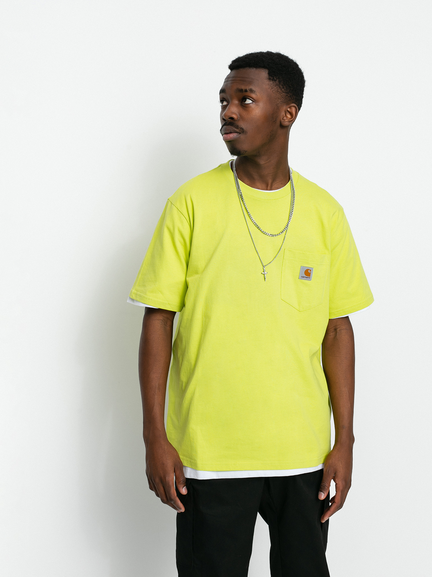 T-shirt Carhartt WIP Pocket (limeade)