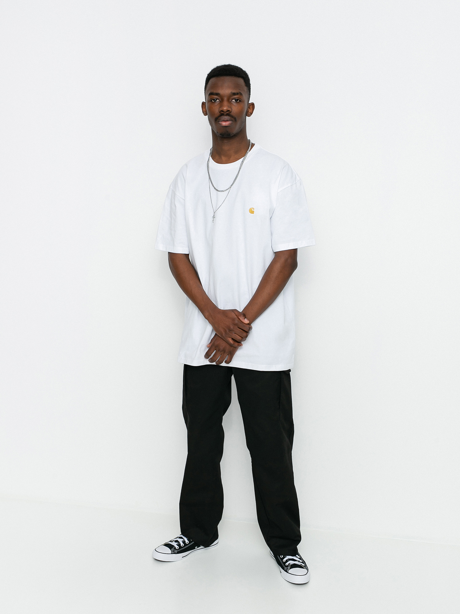 T-shirt Carhartt Chase (white/gold)