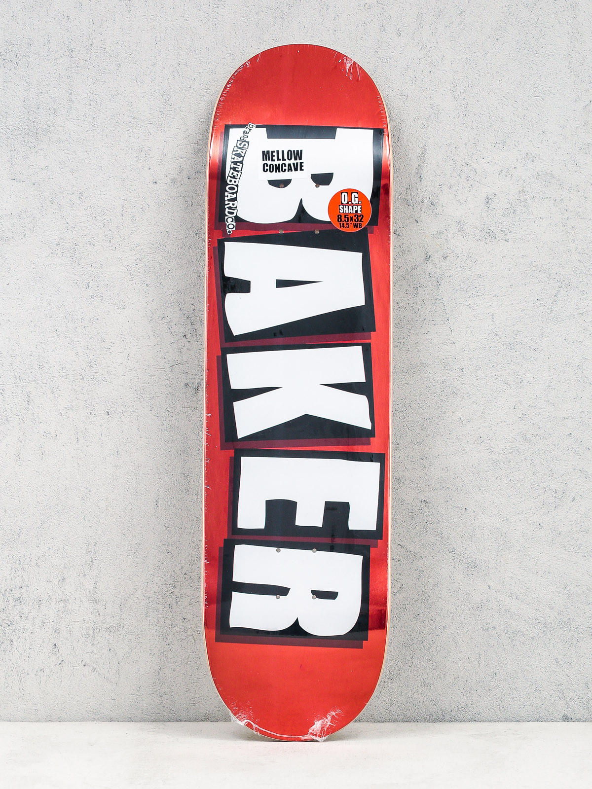 Deck Baker Brand Logo (red foil/white)