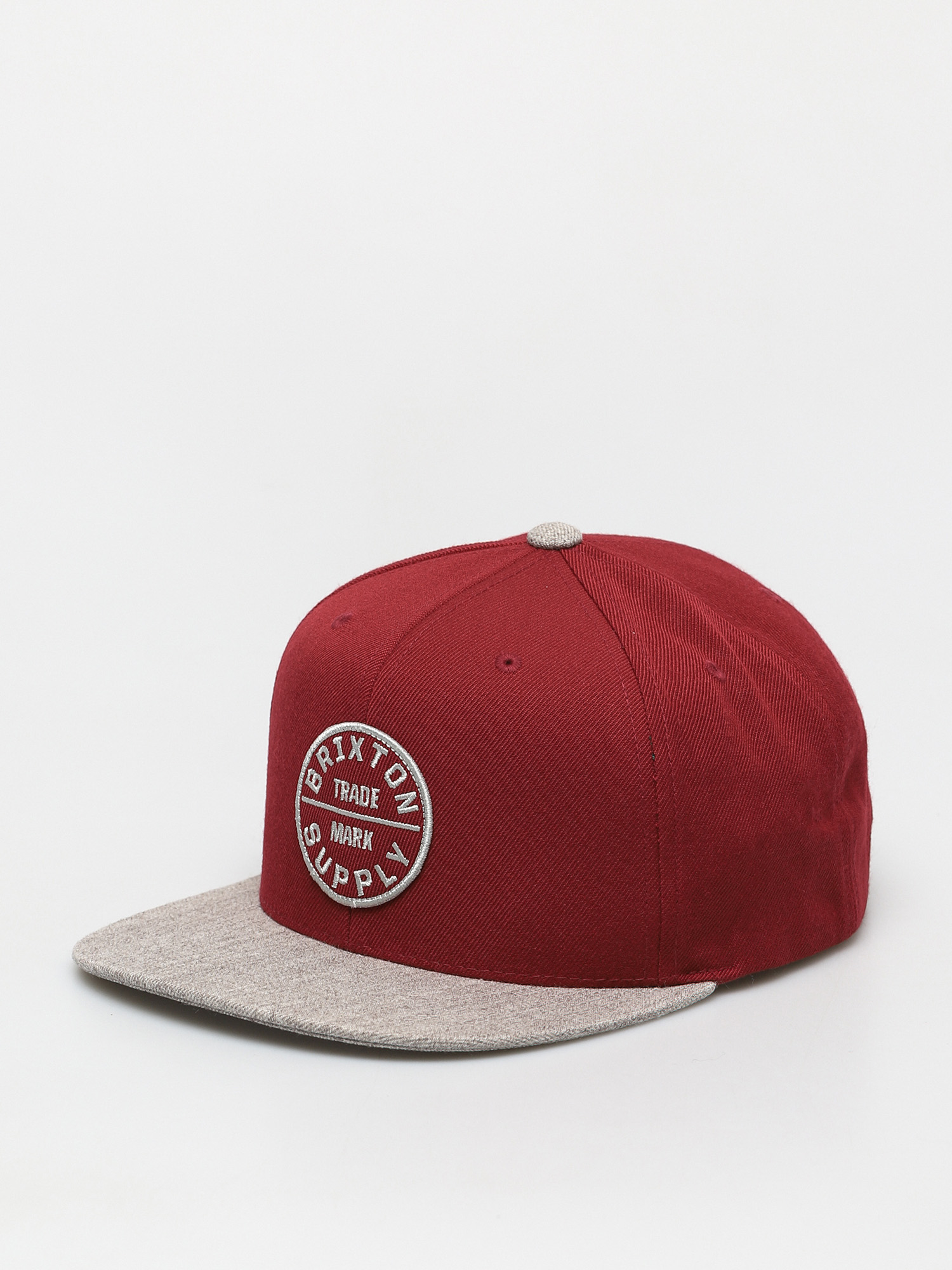 Czapka z daszkiem Brixton Oath III Snapback (cowhide/heather grey)