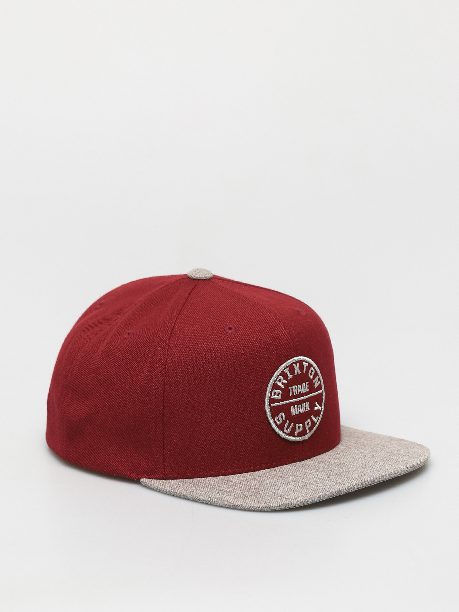 Czapka z daszkiem Brixton Oath III Snapback (cowhide/heather grey)