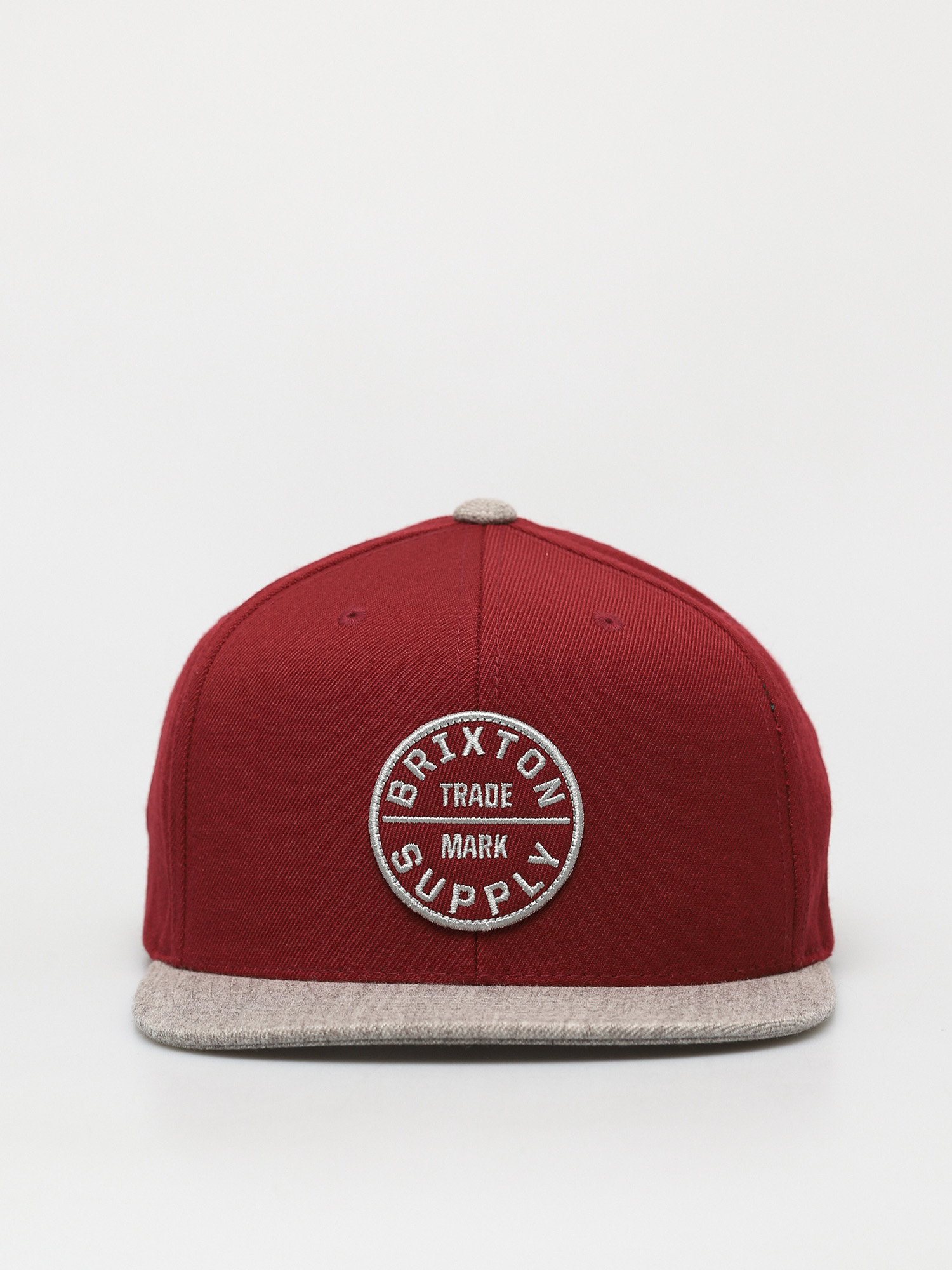 Czapka z daszkiem Brixton Oath III Snapback (cowhide/heather grey)