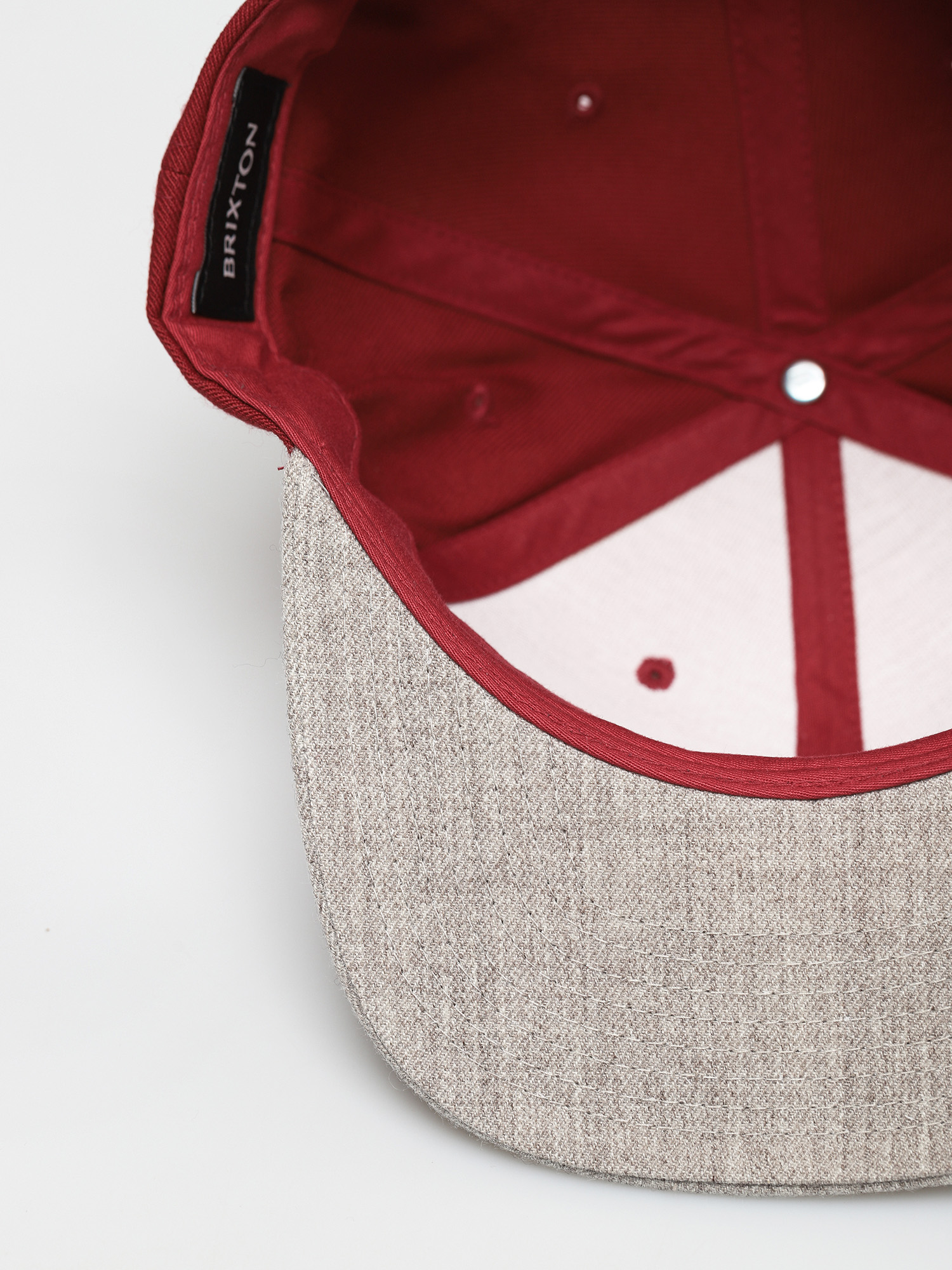 Czapka z daszkiem Brixton Oath III Snapback (cowhide/heather grey)
