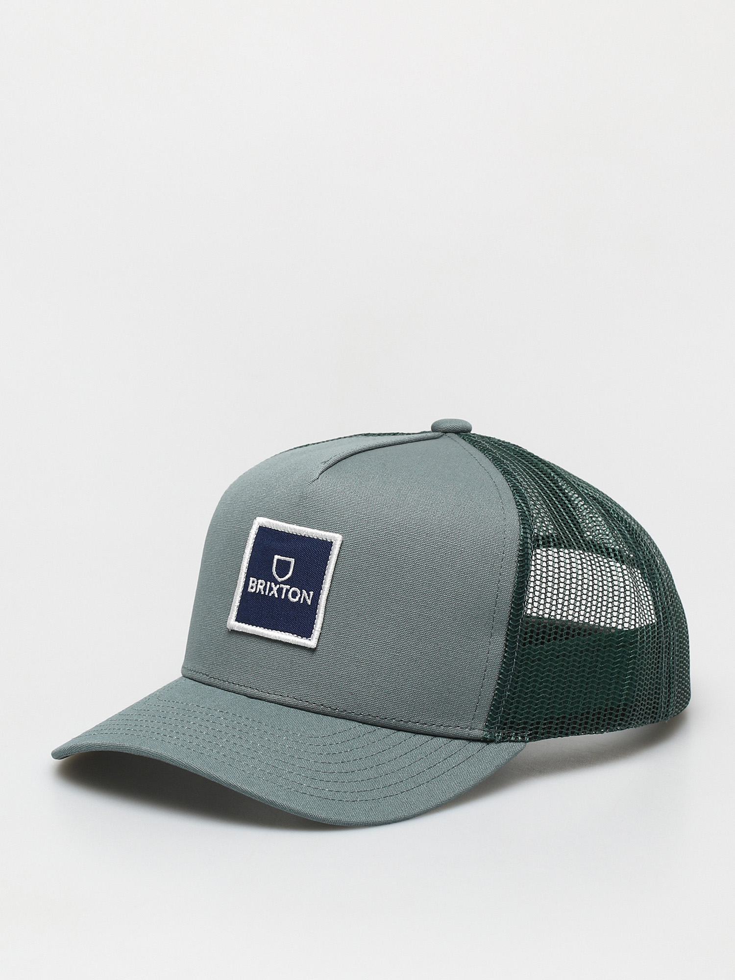 Czapka z daszkiem Brixton Alpha Block X C Mp Mesh ZD (silver pine)