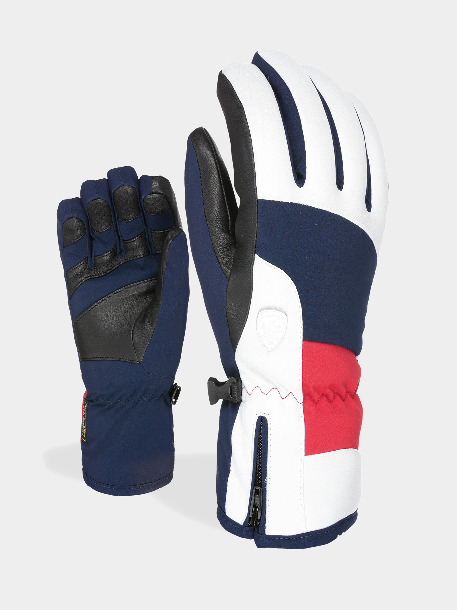 Ru0119kawice Level Iris Wmn (white red)