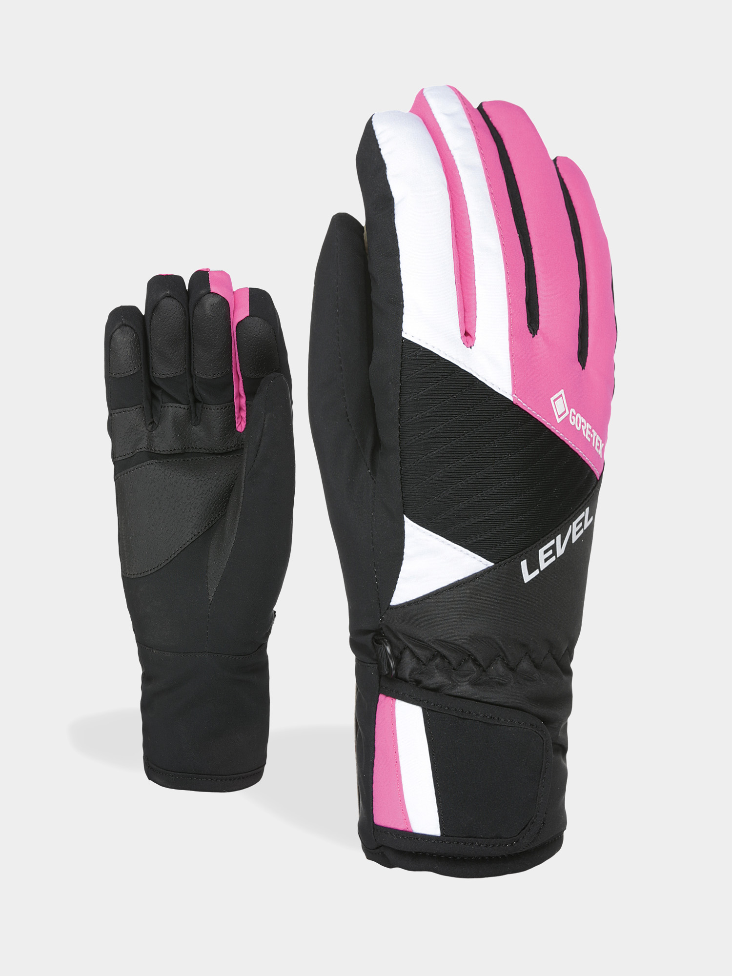 Rękawice Level Force Jr Gore Tex (fucsia)