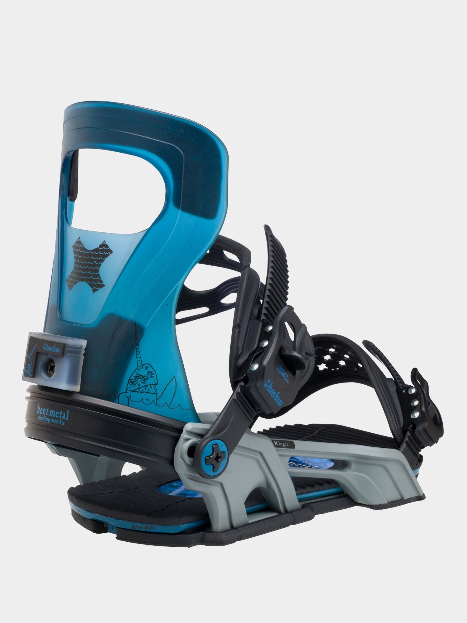 Męskie Wiązania snowboardowe Bent Metal Logic (blue)