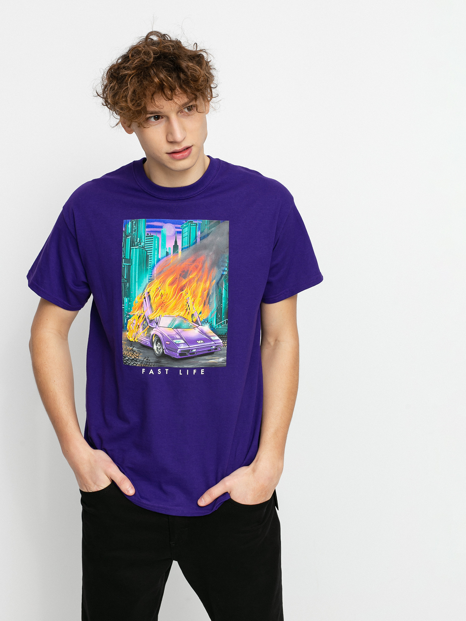 T-shirt DGK Fast Life (purple)