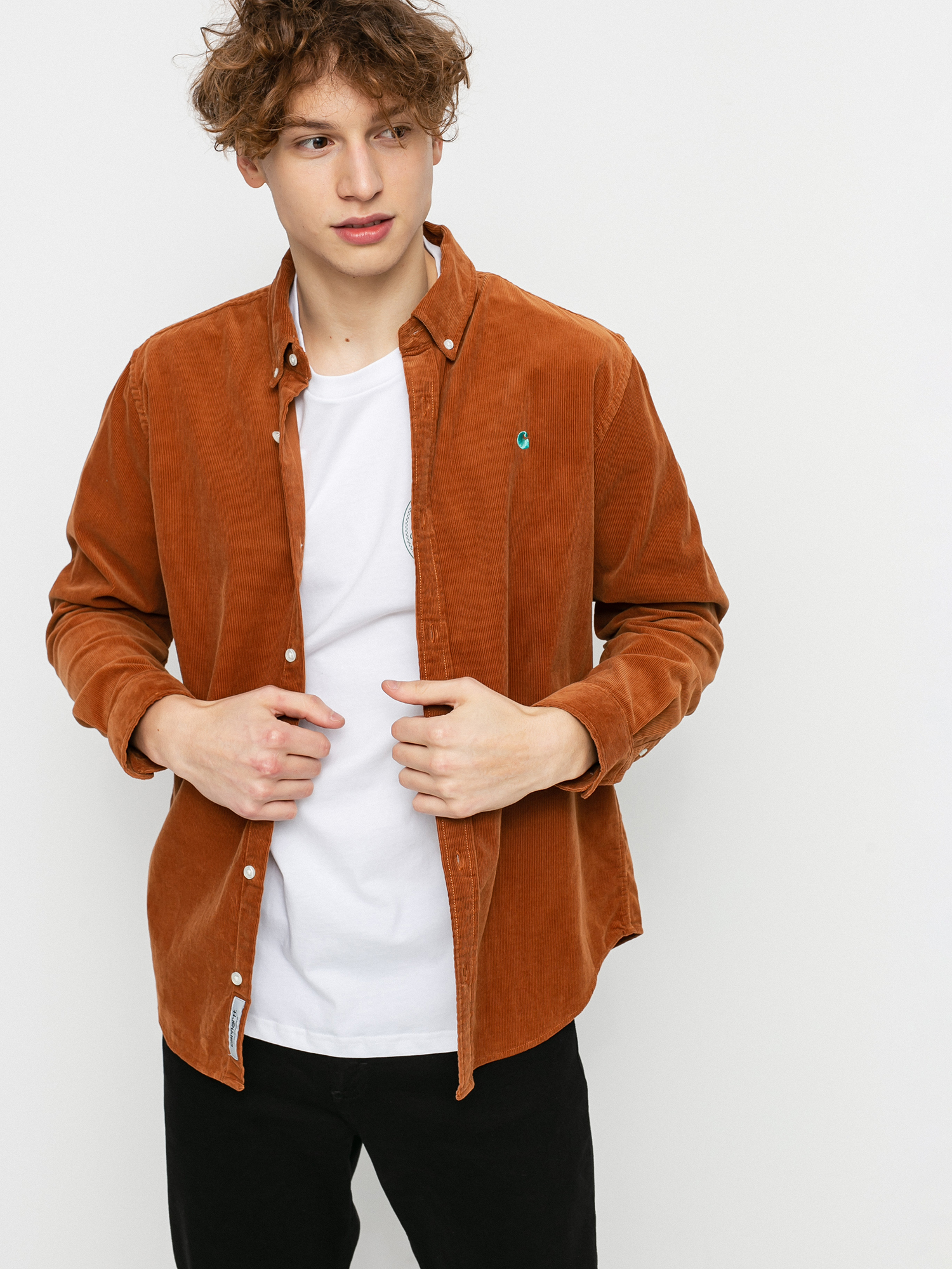 Koszula Carhartt WIP Madison Cord (rum/bondi)