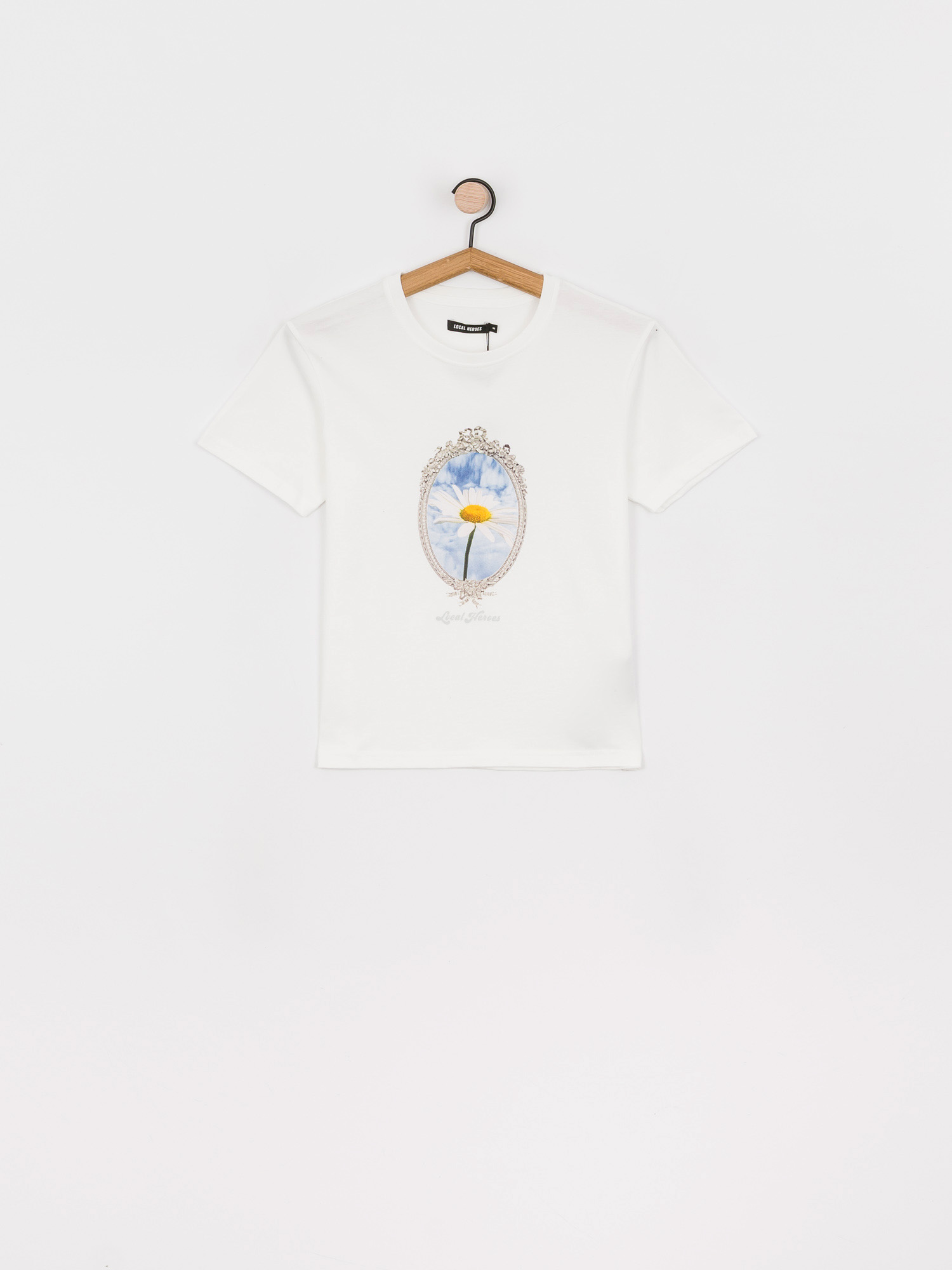 T-shirt Local Heroes Daisy On Canvas Wmn (white)