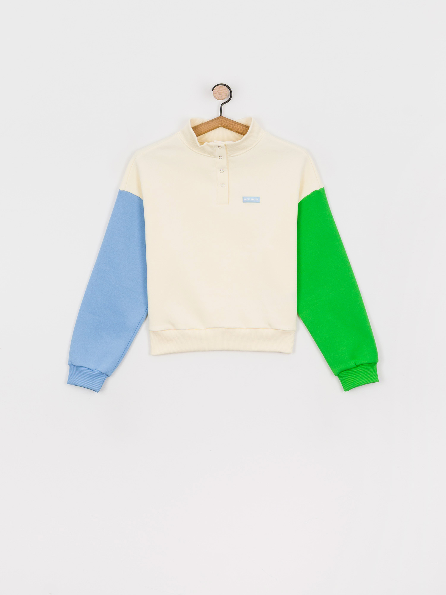 Bluza Local Heroes Grass & Sky Turtleneck Wmn (cream/blue/green)