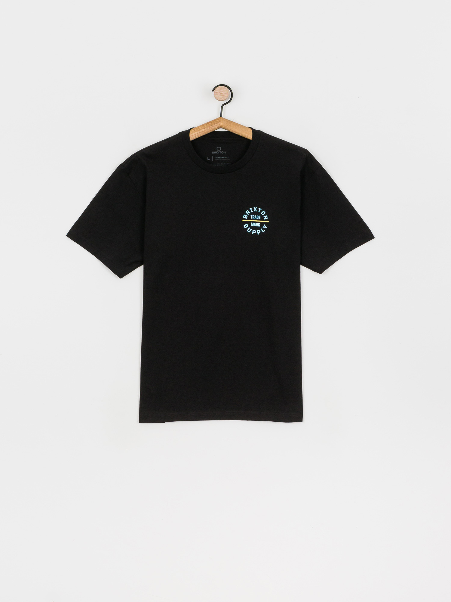 T-shirt Brixton Oath V Stt (black/light blue)