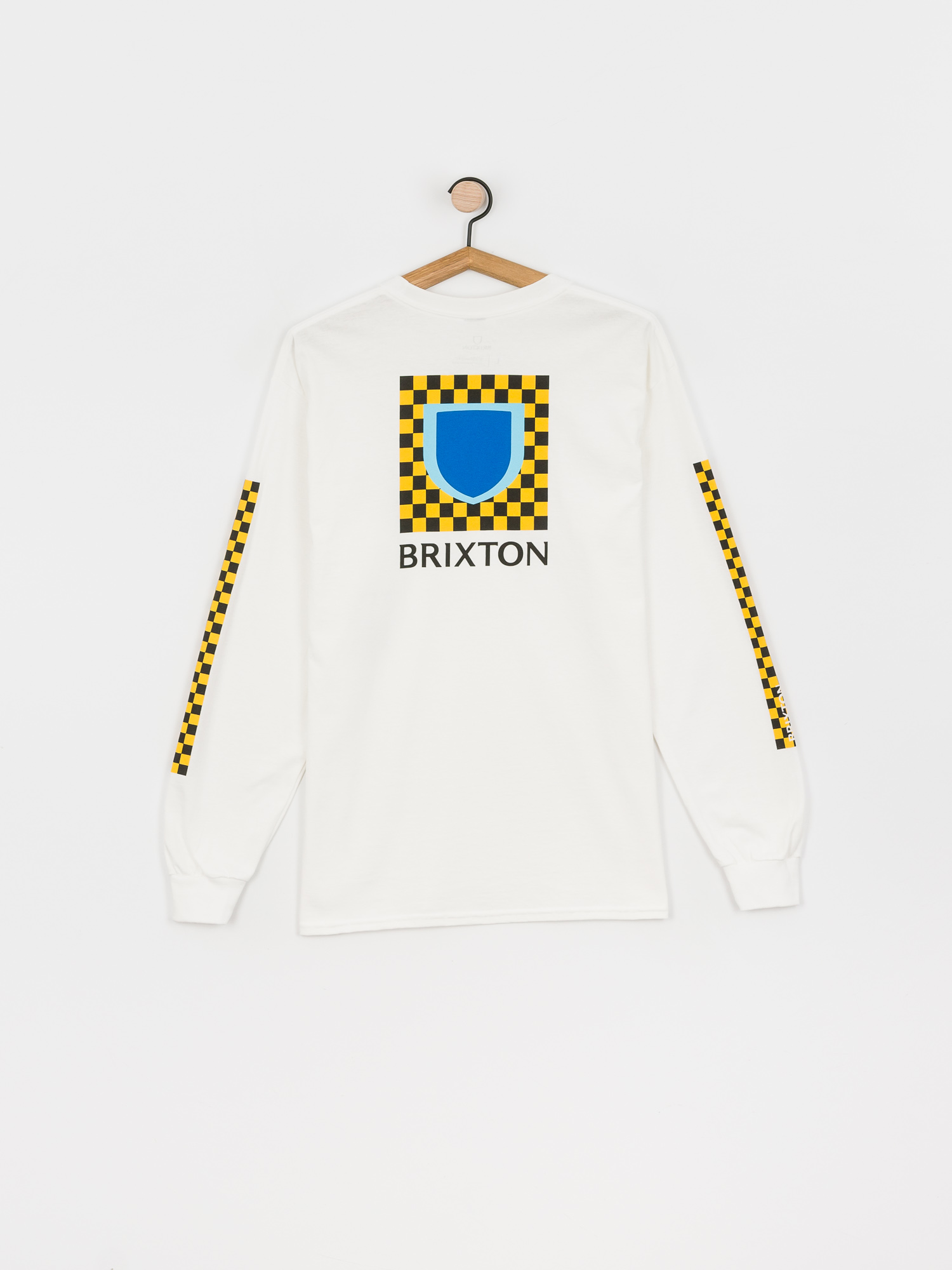 Longsleeve Brixton Beta Checkers Stt (white)
