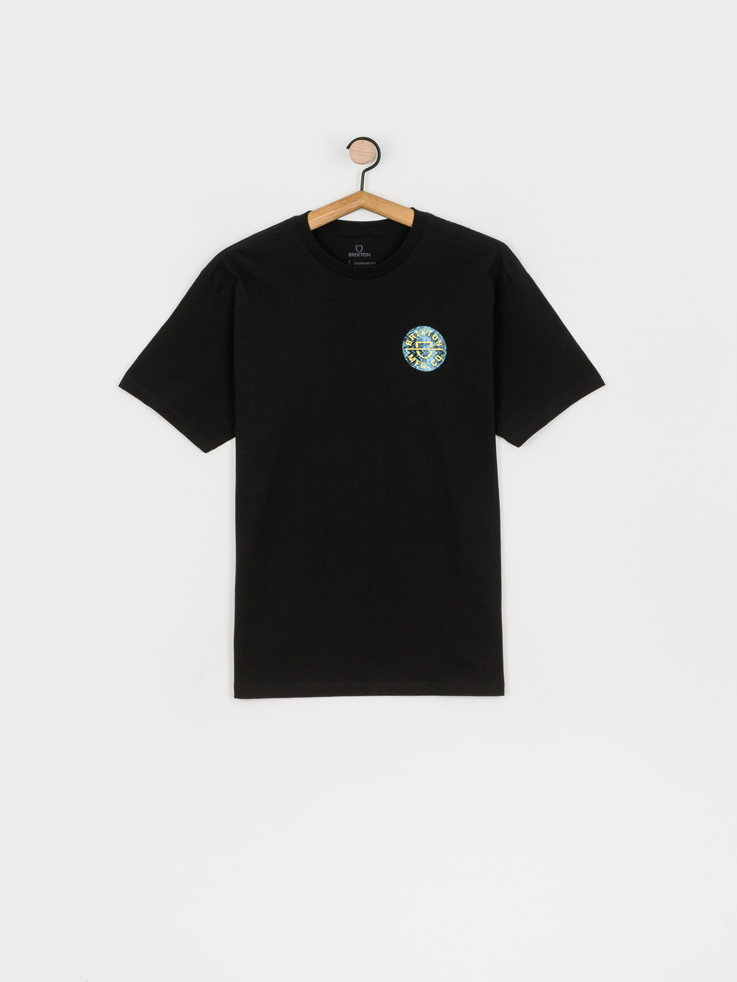 T-shirt Brixton Crest II Stt (black/yellow)